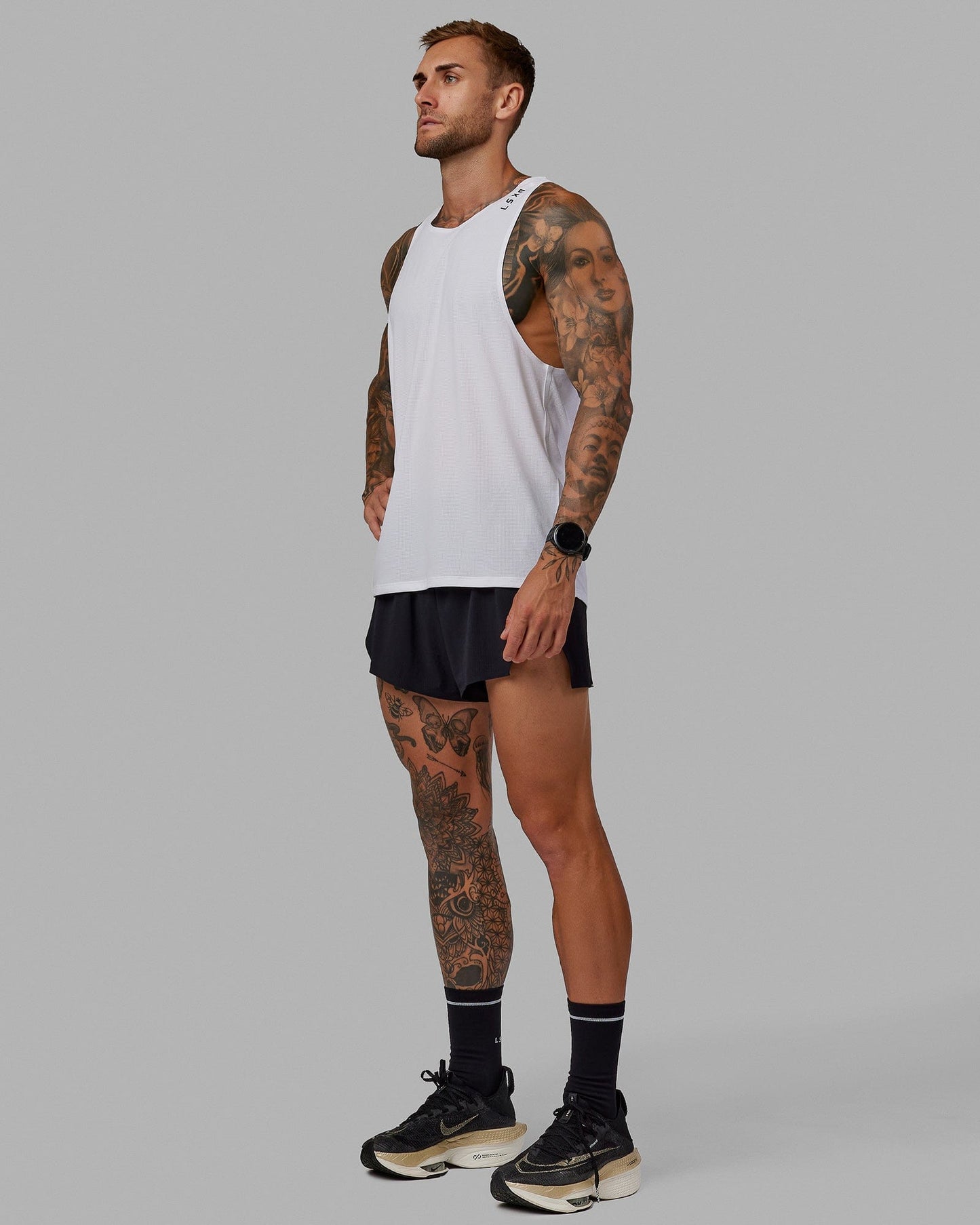 Race Day 3" Lined Running Shorts - Black