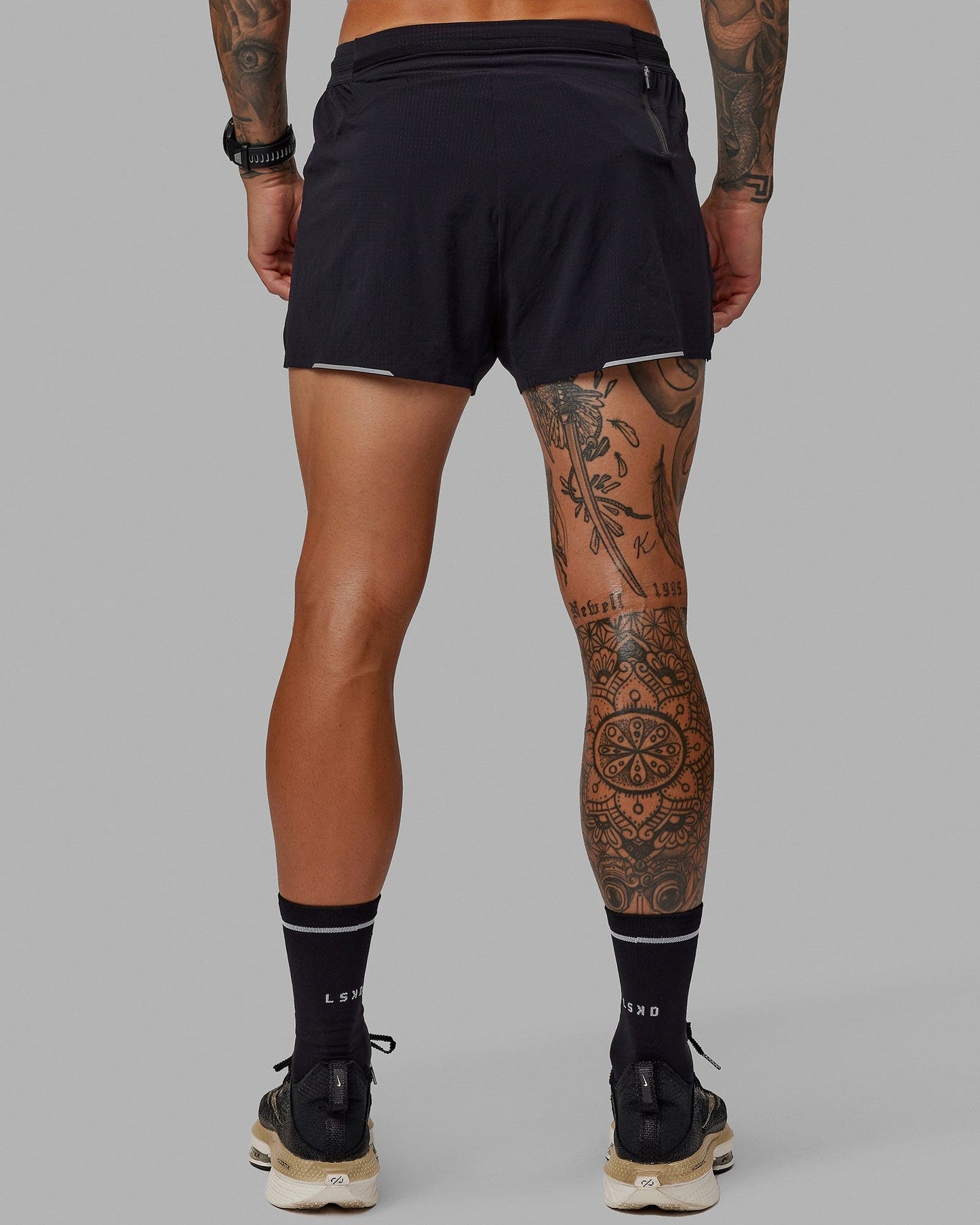 Race Day 3" Lined Running Shorts - Black