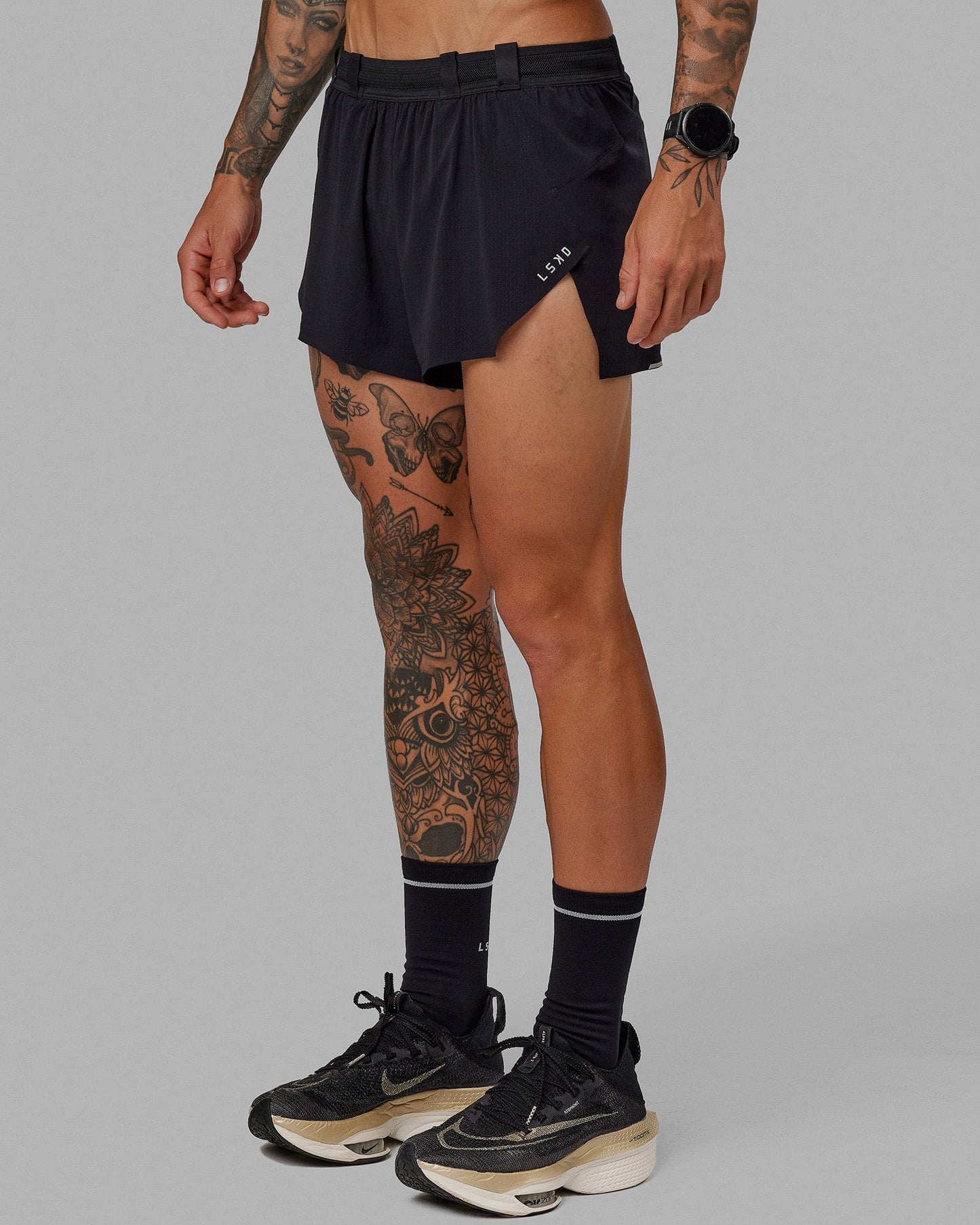 Race Day 3" Lined Running Shorts - Black