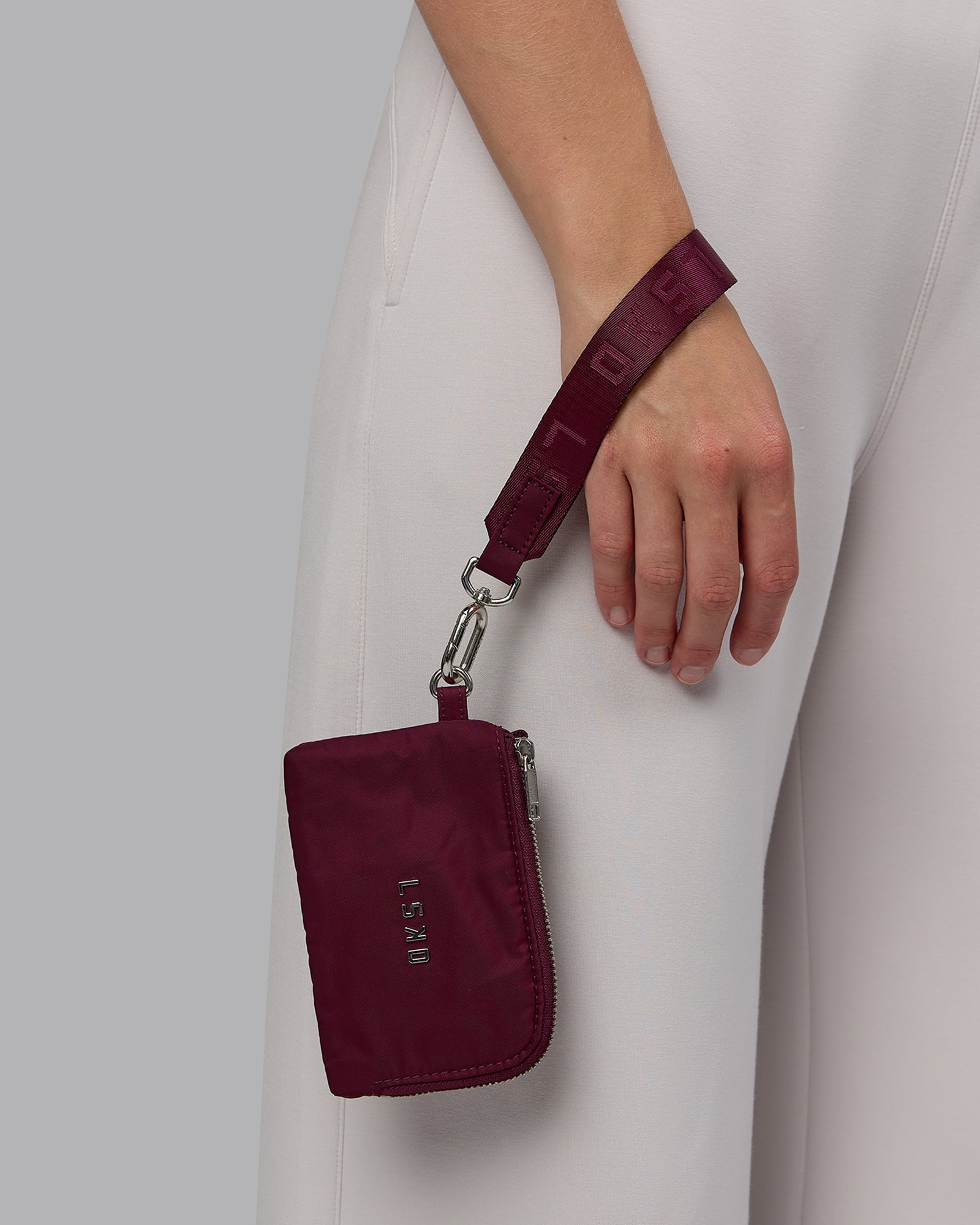 Go-To Wristlet Pouch - Dark Cherry