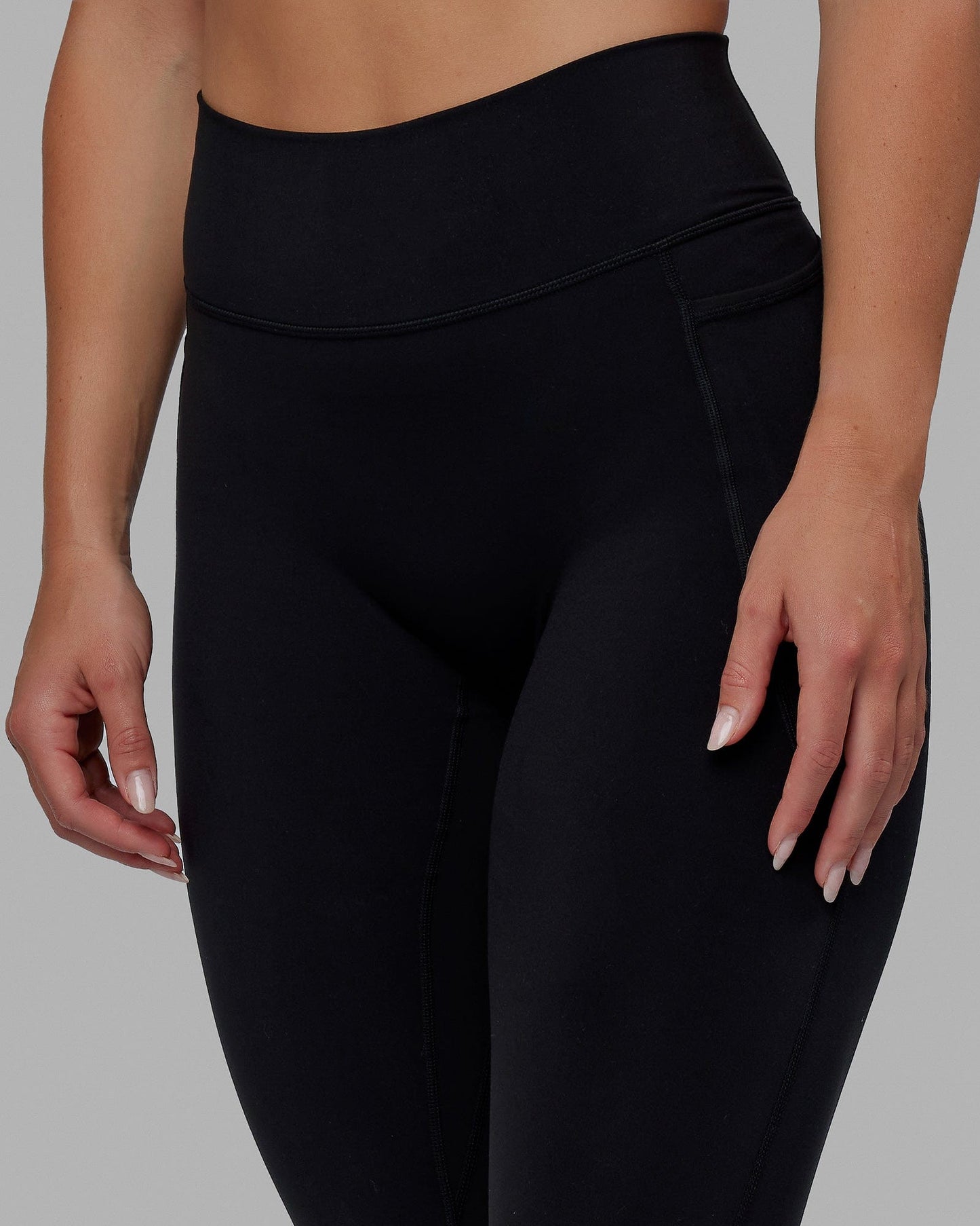 Fusion 7/8 Length Tight With Pockets - Black