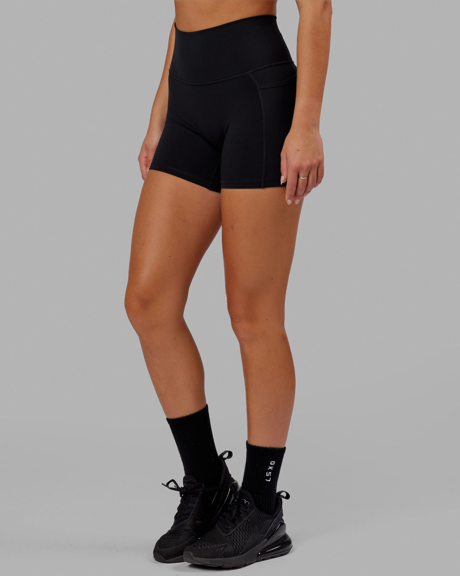 Woman wearing Fusion X-Short Tight - Black