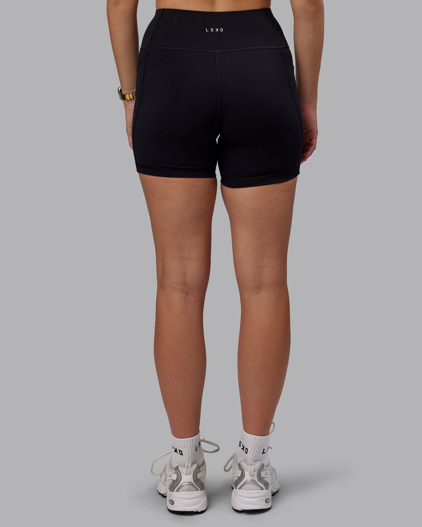 Woman wearing Rep X-Short Tight - Black-White
