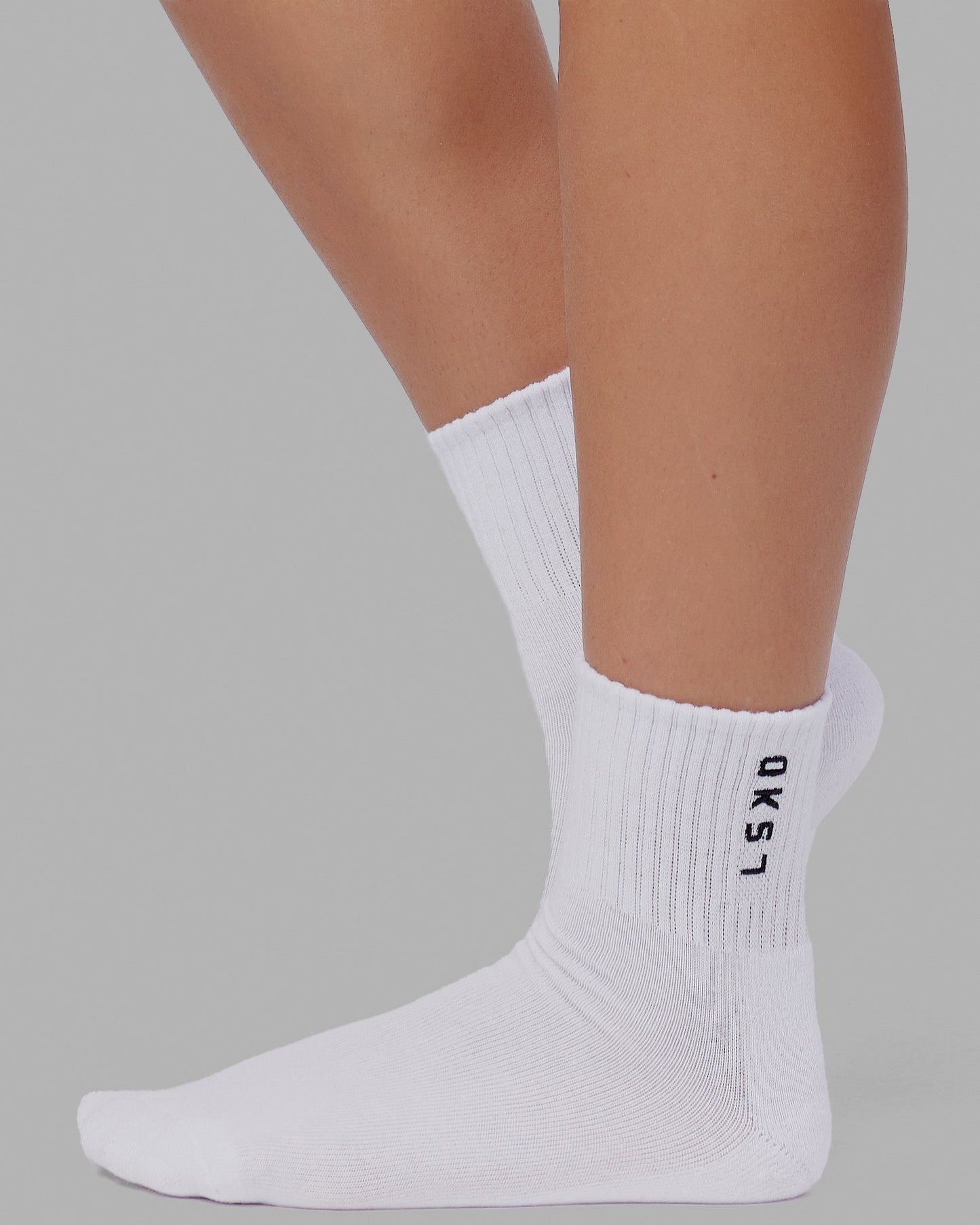 Signal Quarter Socks 3 Pack - White-Black