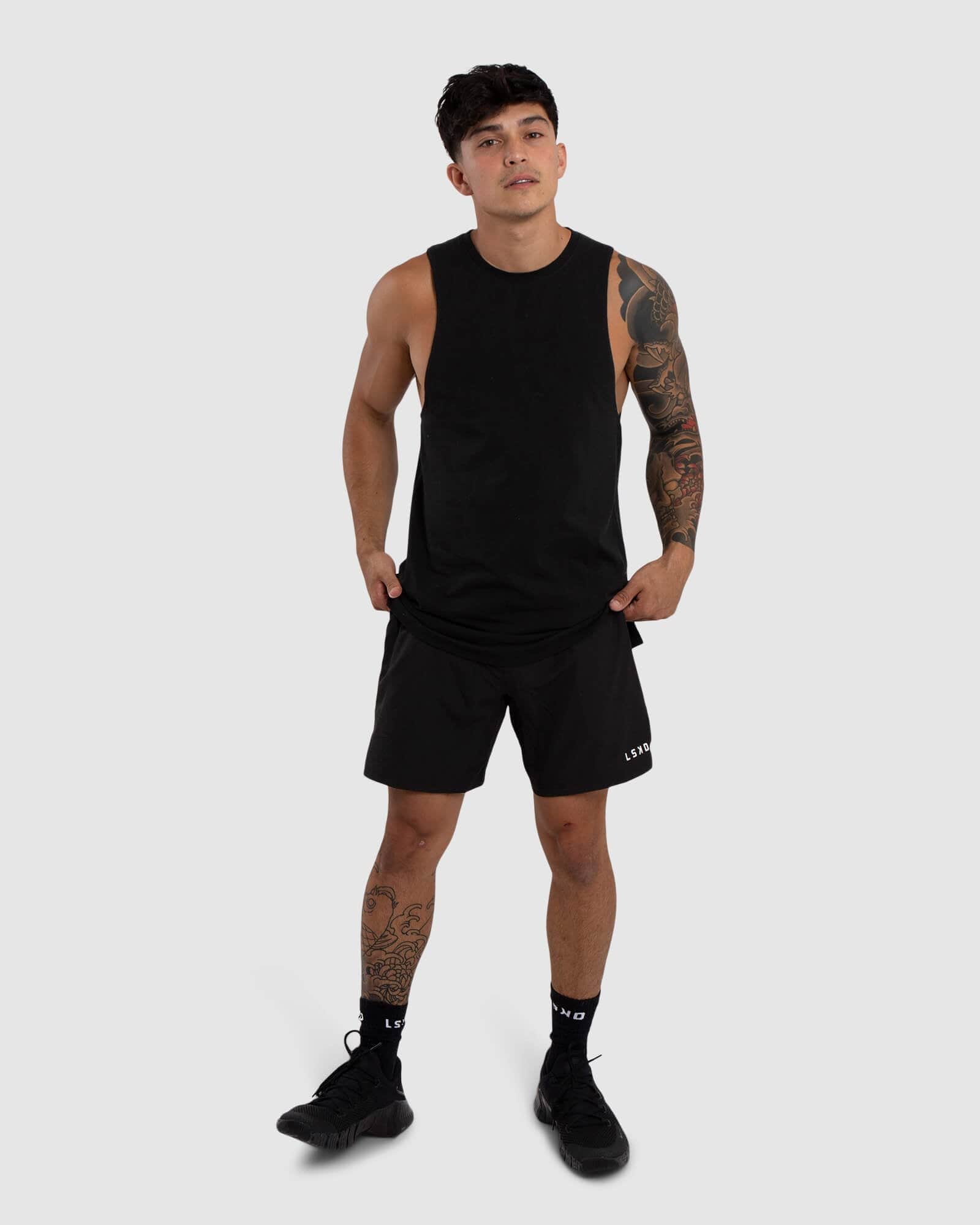 Model wearing Vitality Tank - Black