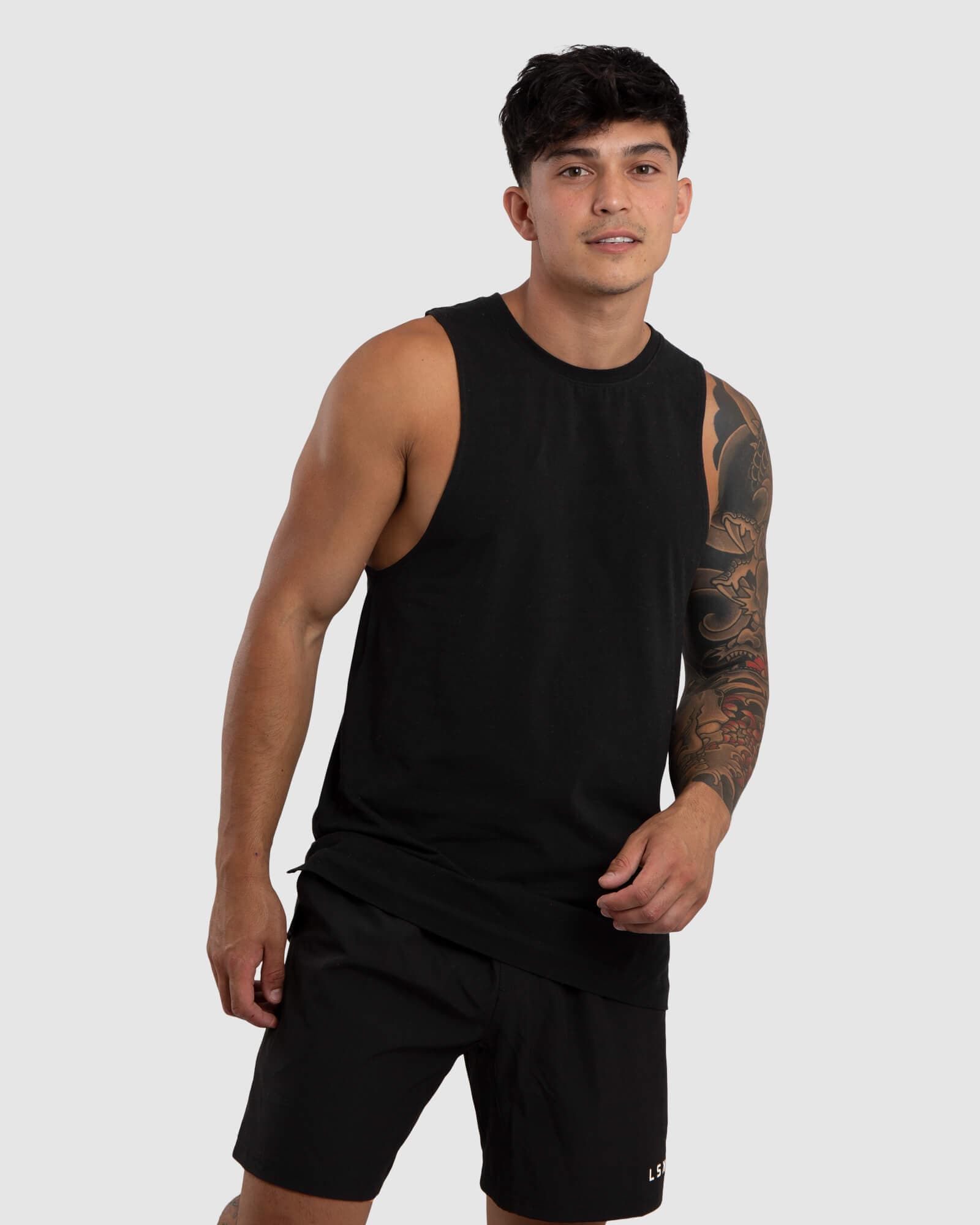 Model wearing Vitality Tank - Black