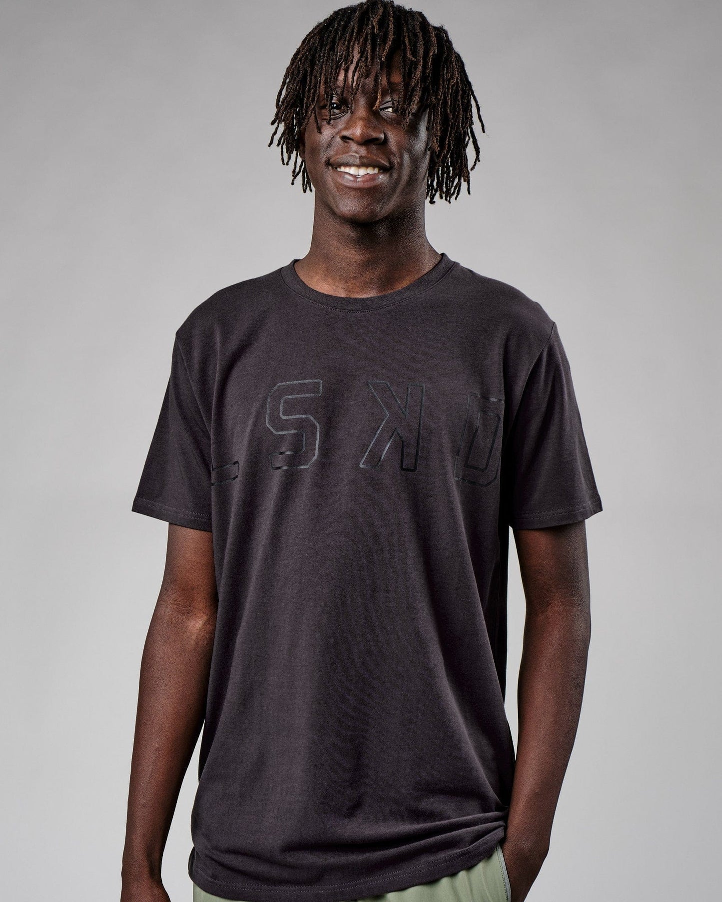 Model wearing Expand FLXCotton Tee - Phantom