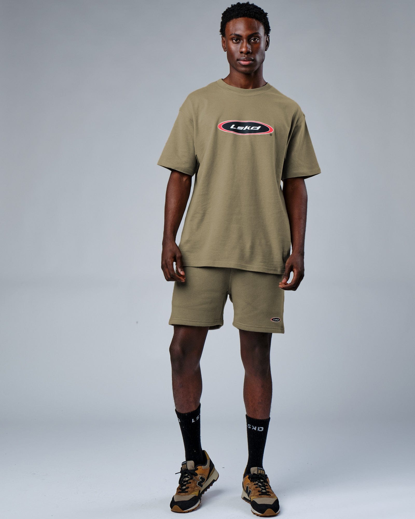 Model wearing Circa 2003 Heavyweight Vintage Fit Tee - Laurel Oak