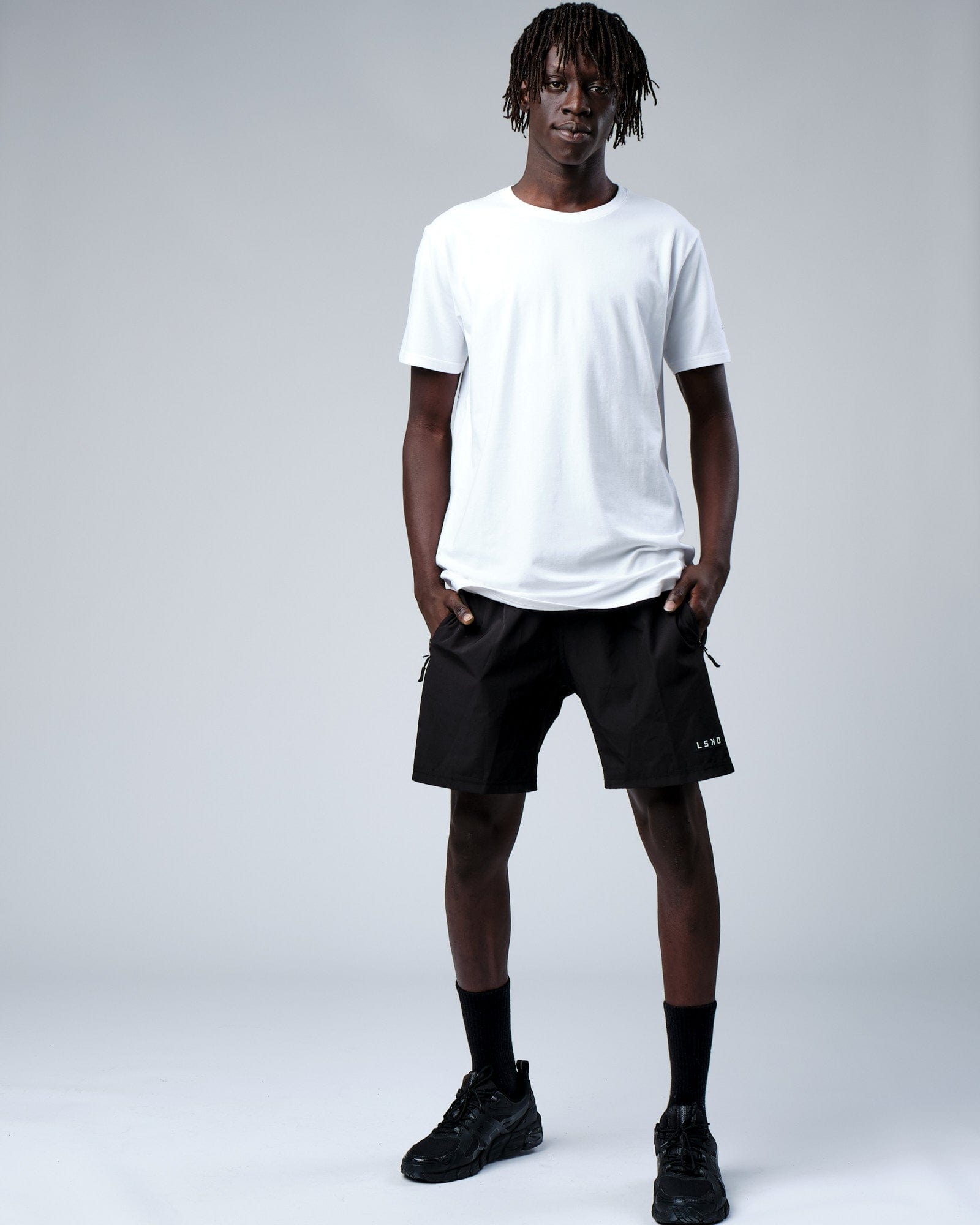 Model wearing Rival FLXCotton Training Fit Tee - White