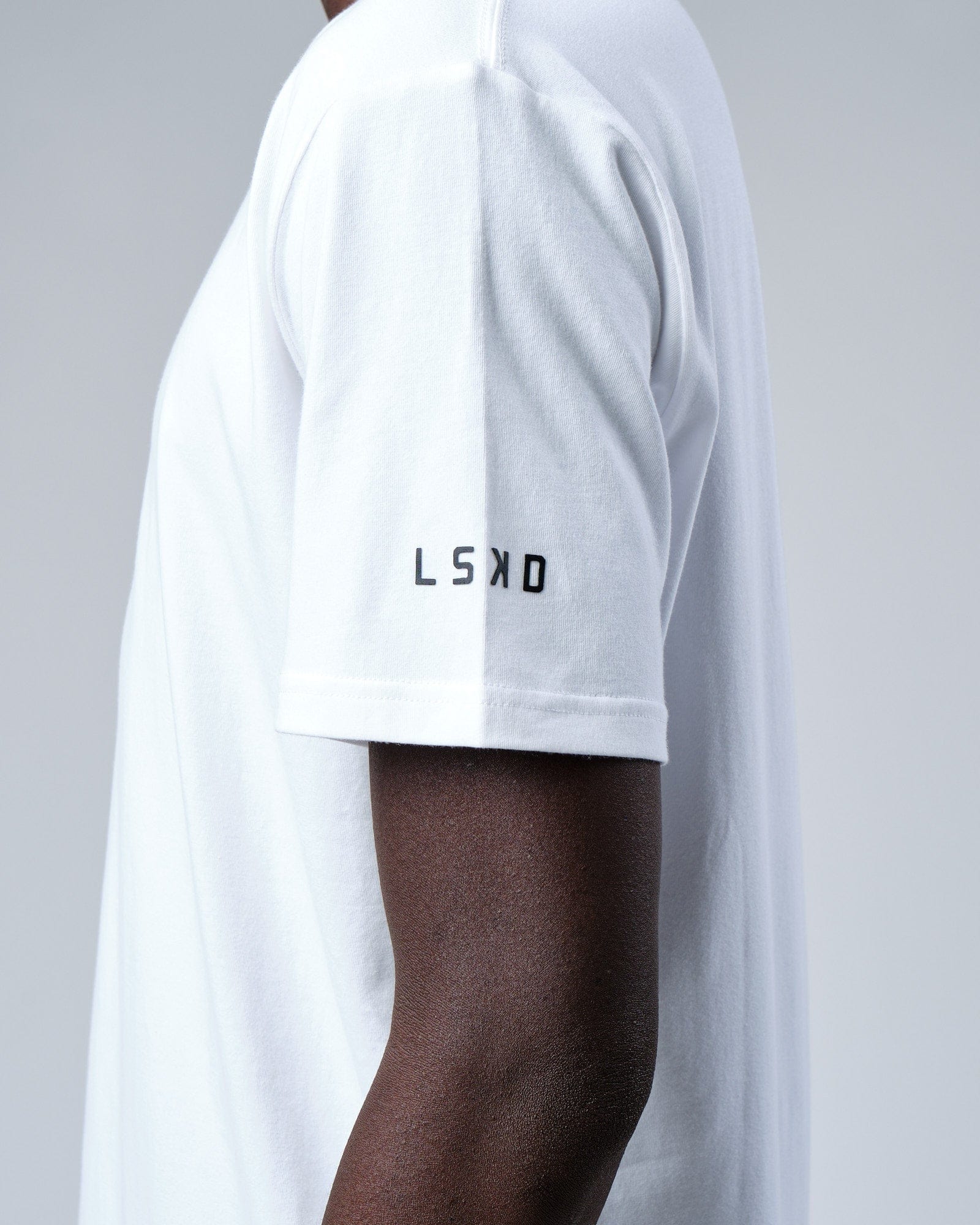 Model wearing Rival FLXCotton Training Fit Tee - White