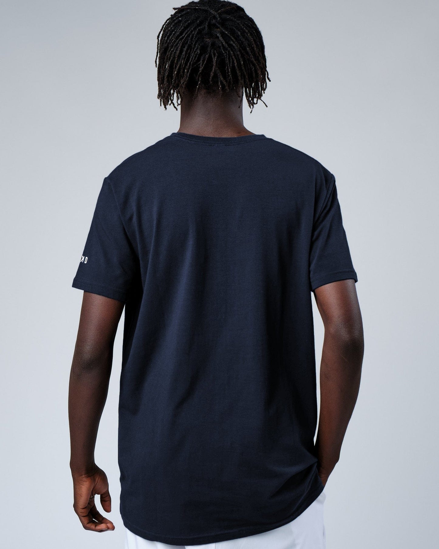 Model wearing Rival FLXCotton Training Fit Tee - Carbon