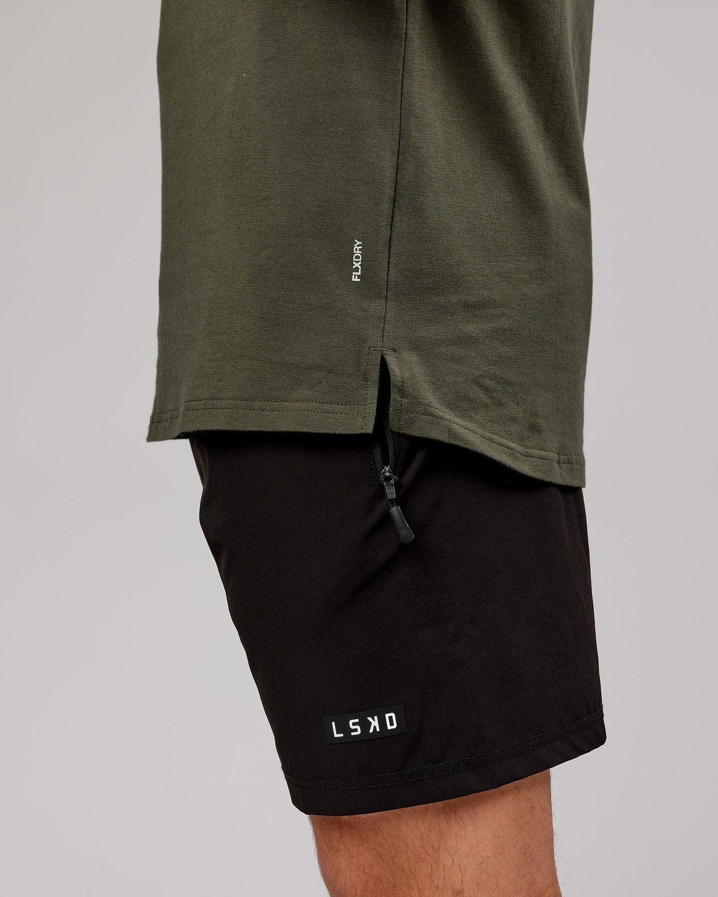 Model wearing Power FLXDRY Training Fit Performance Tank - Forest Night