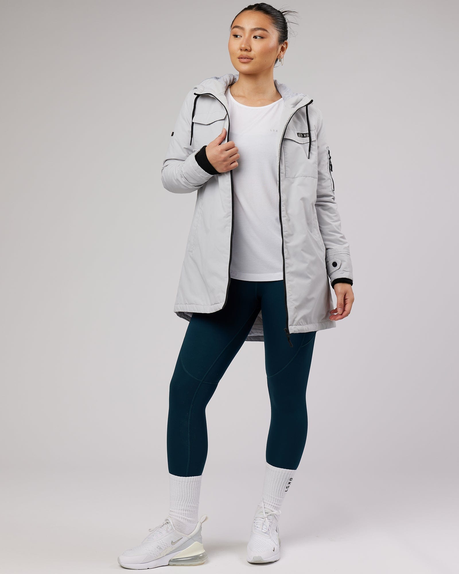 Model wearing Air Slouch Tee - White