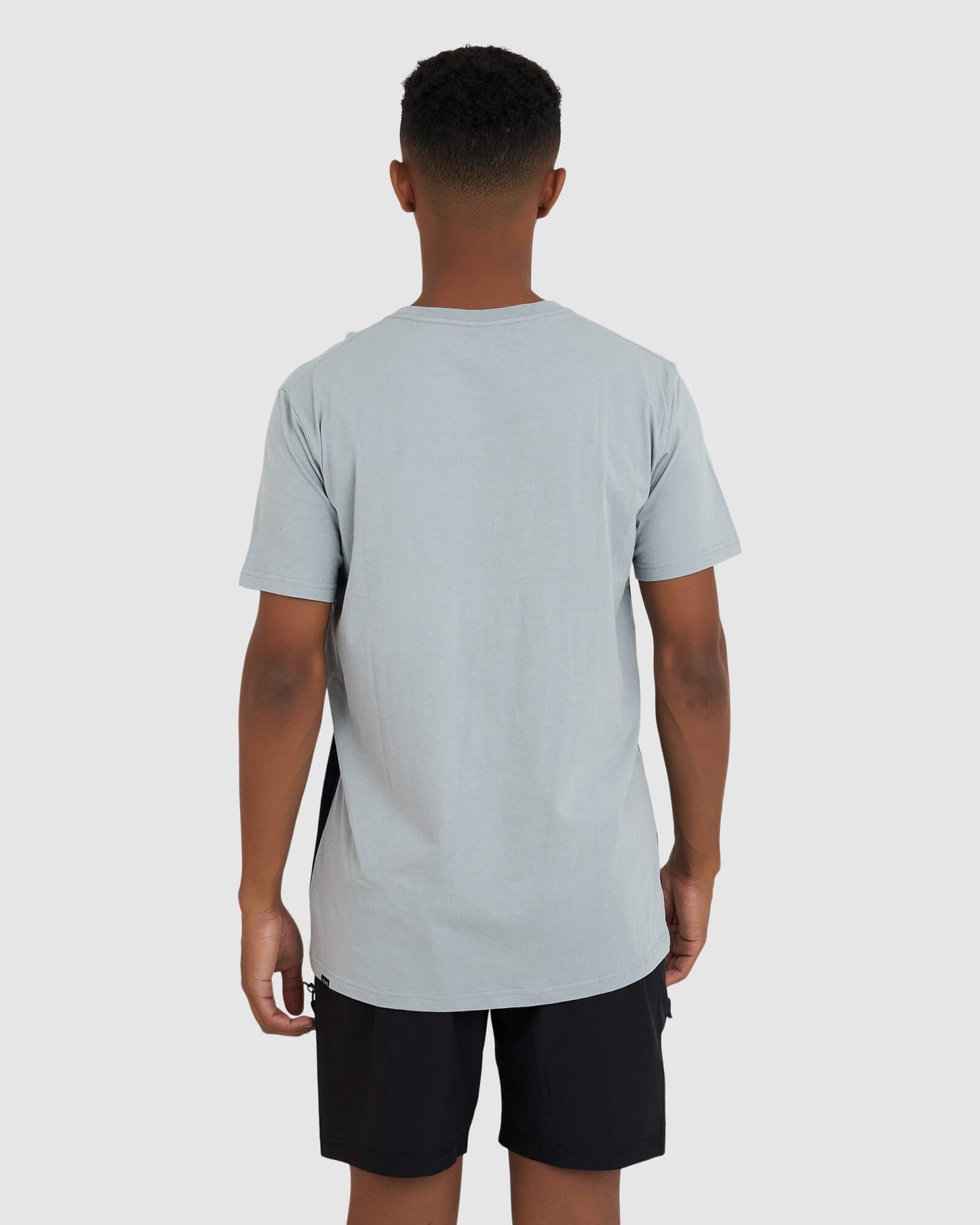 Model wearing Dough Tee - Quarry-Black-White