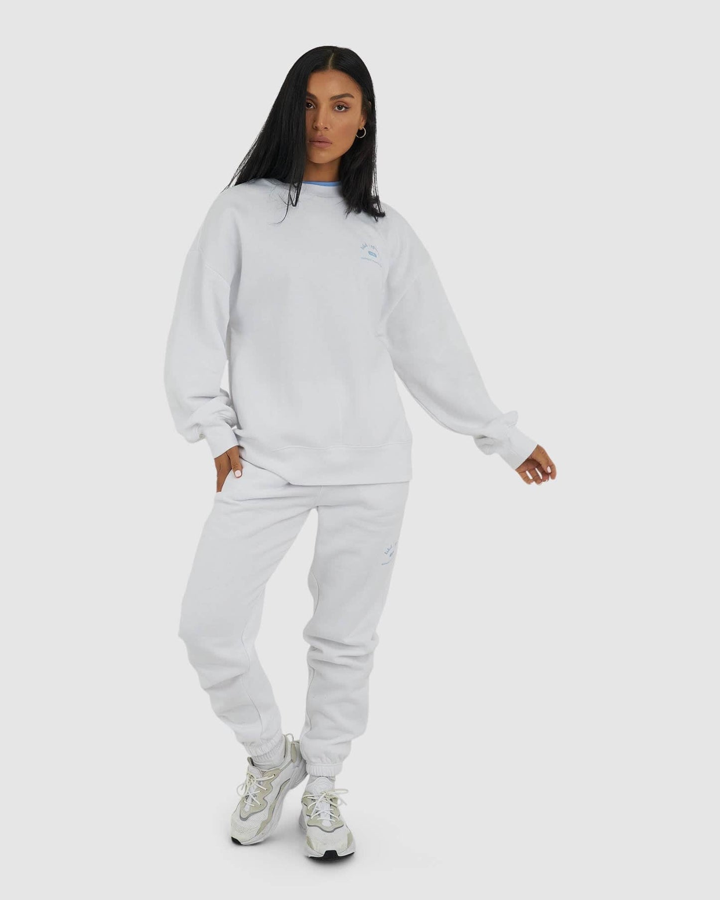 Model wearing 1986 Sweater - White