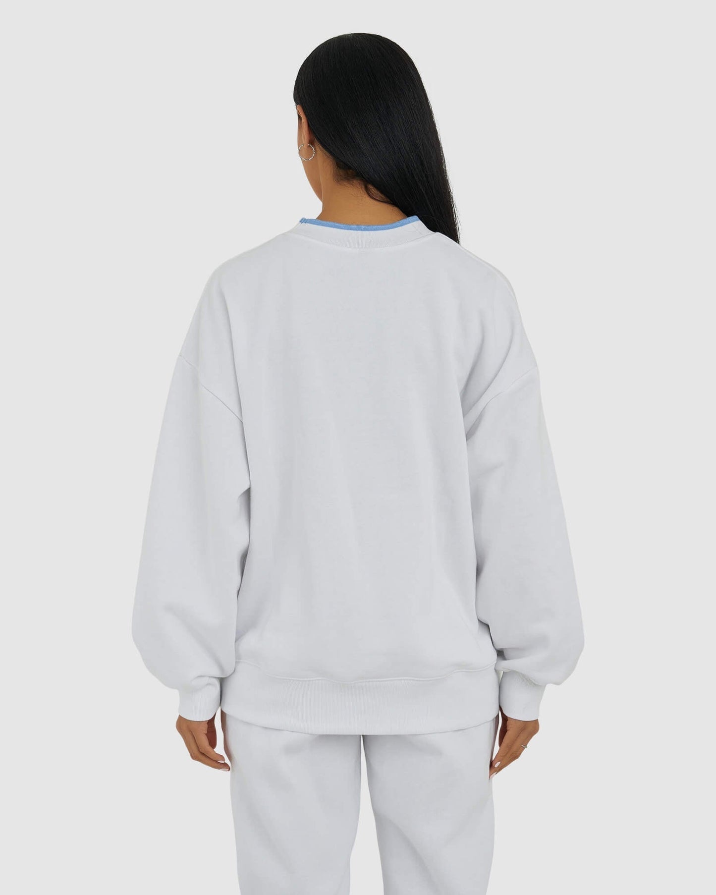 Model wearing 1986 Sweater - White