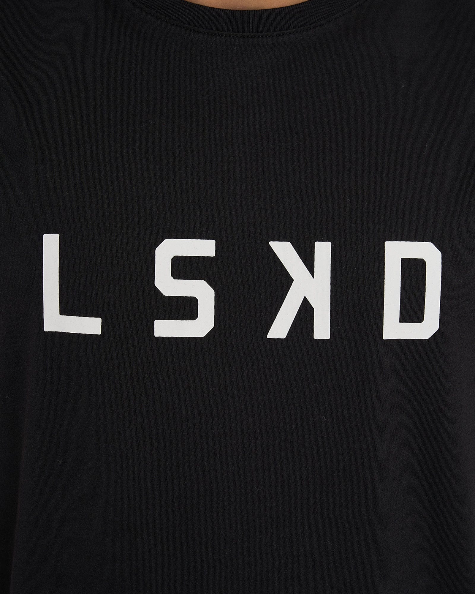 Model wearing Structure Tank - Black