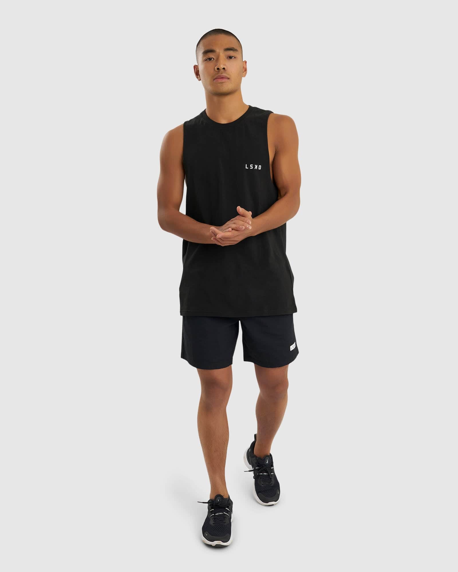 Model wearing Form Tank - Black