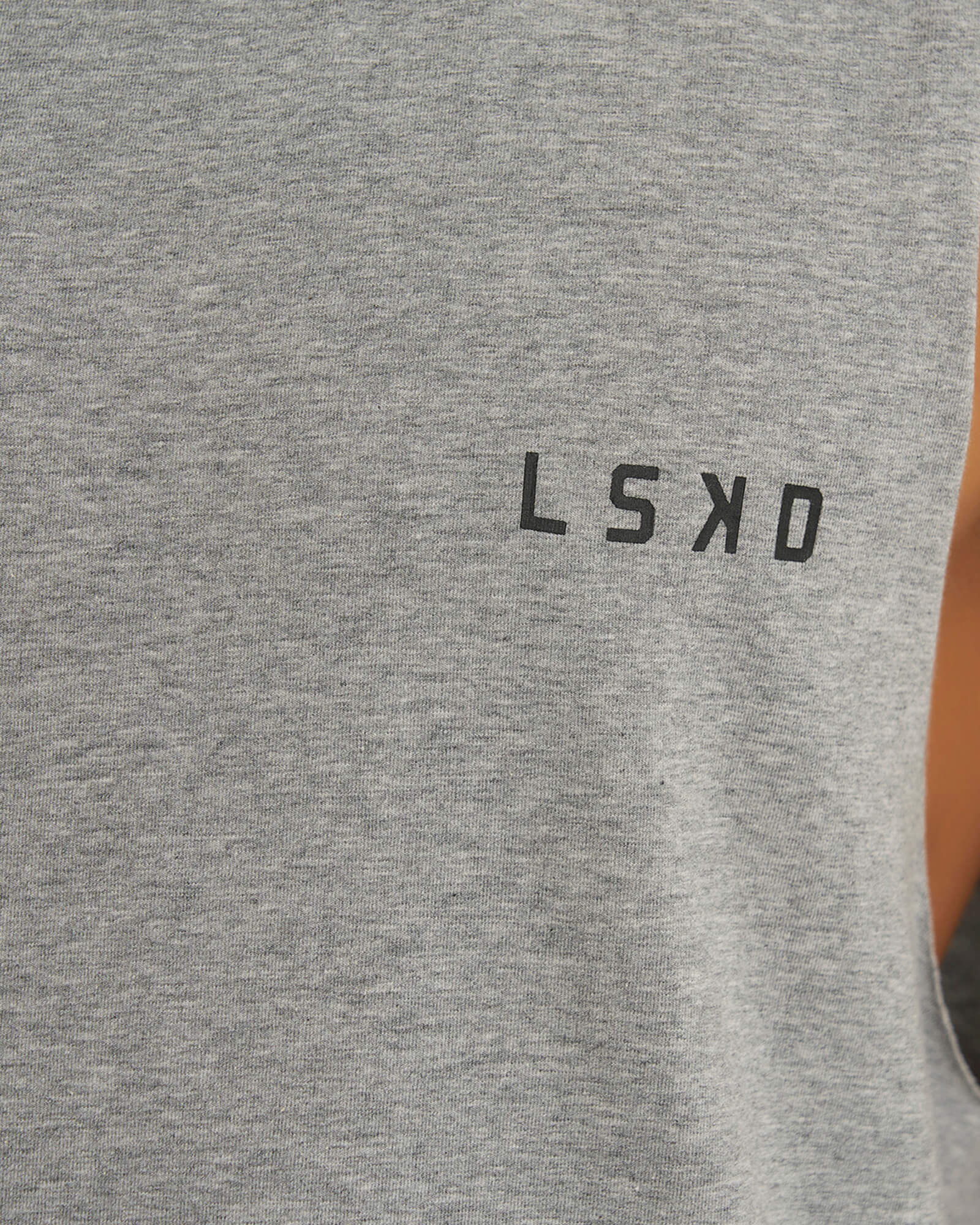 Model wearing Form Tank - Lt Grey Marl