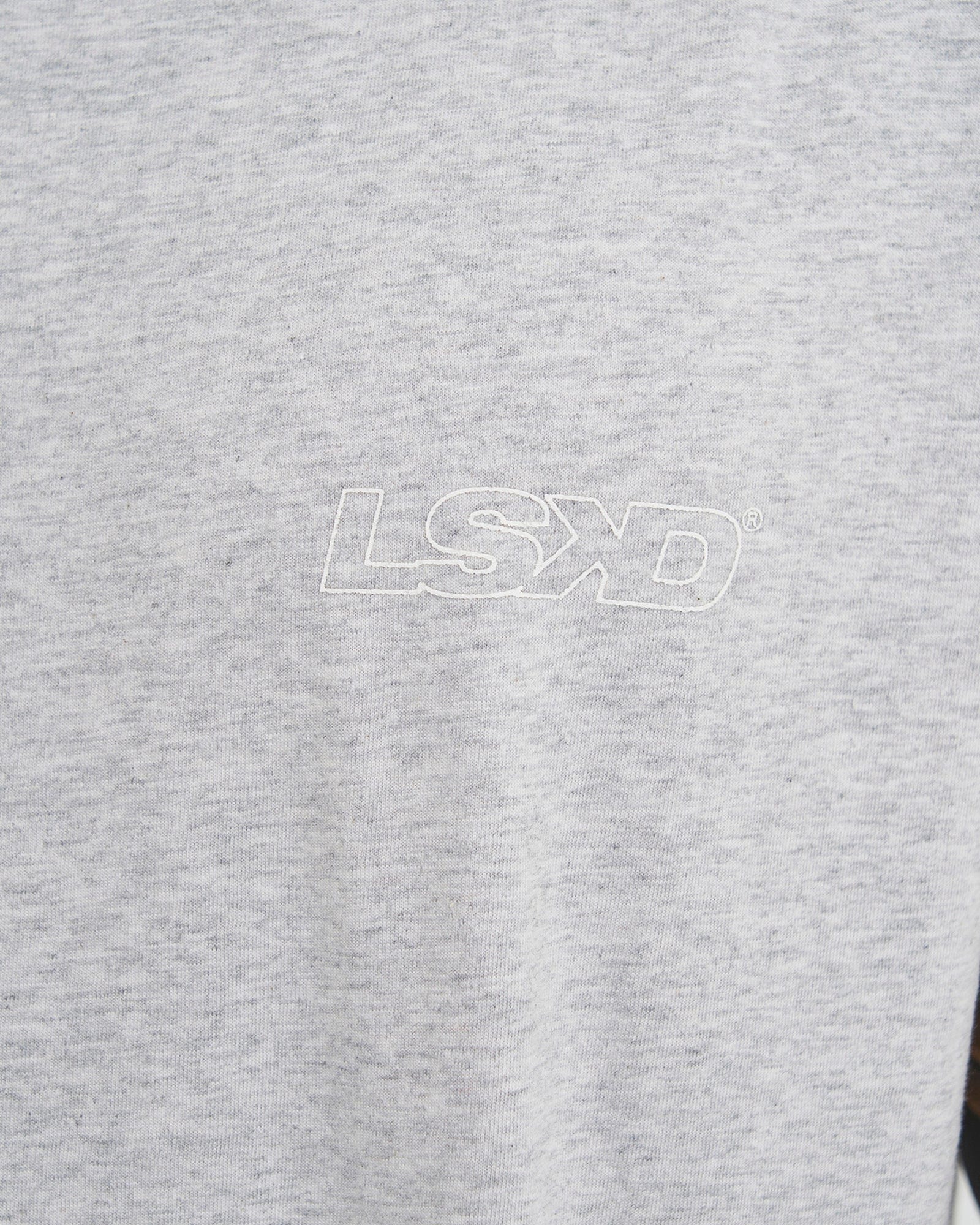 Model wearing Attack Tank - Lt Grey Marl