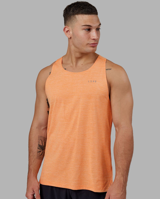 Model wearing Perform VapourFLX Tank - Tangerine Marl