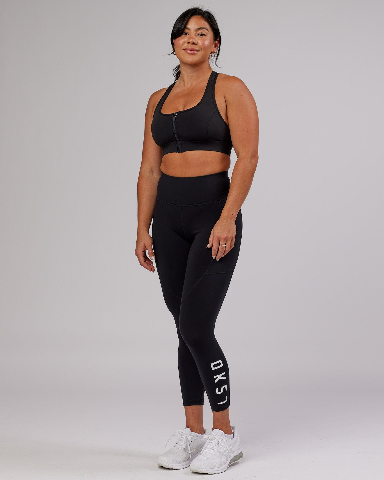 Model wearing Sprint Sports Bra - Black