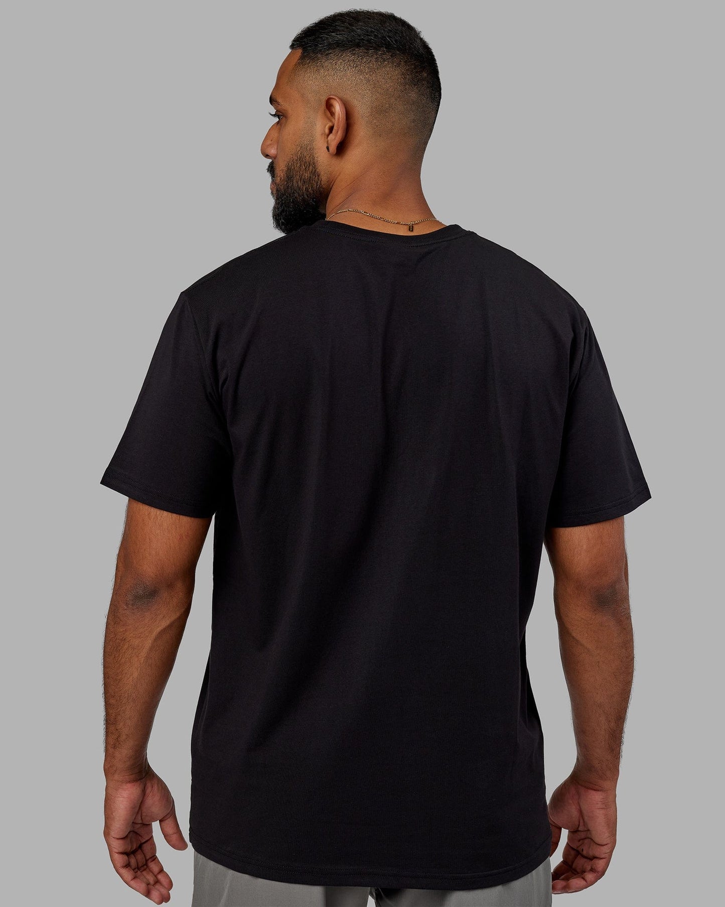 Model wearing Structure Tee - Black-White