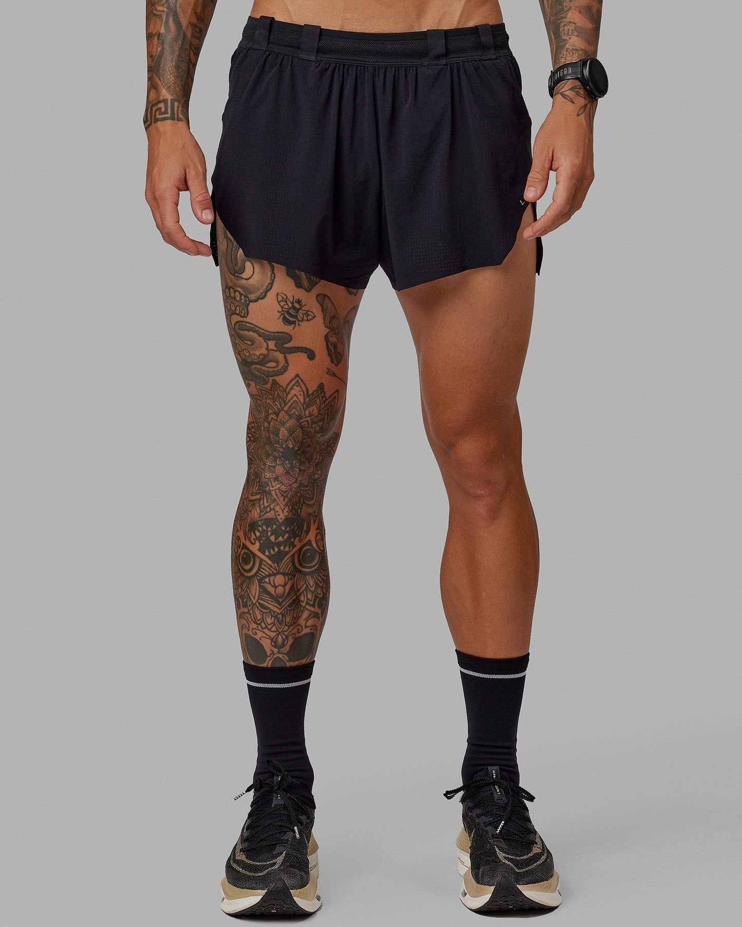 Race Day 3" Lined Running Shorts - Black