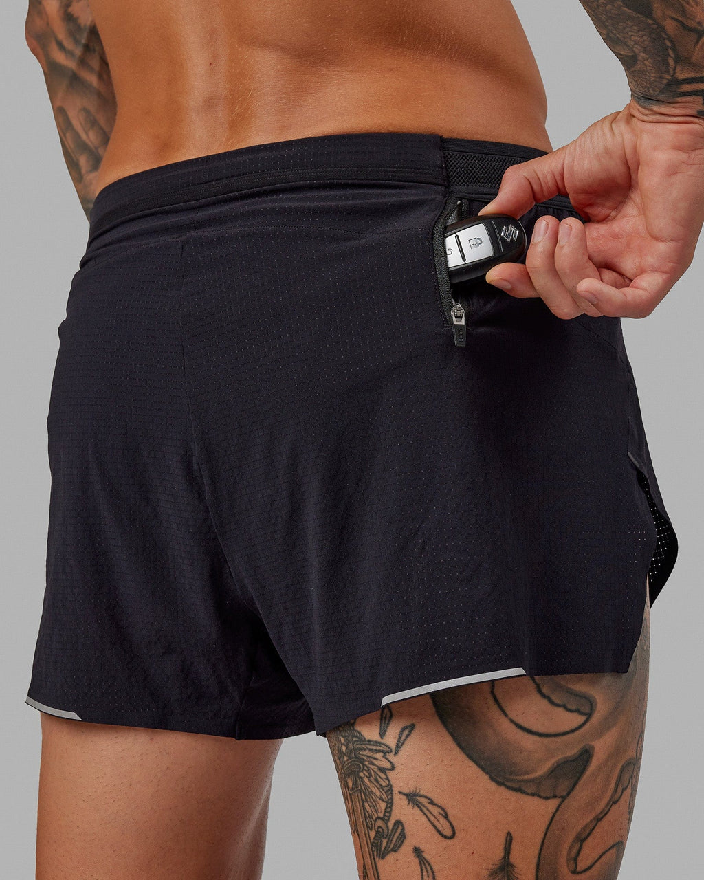 Race Day 3" Lined Running Shorts - Black