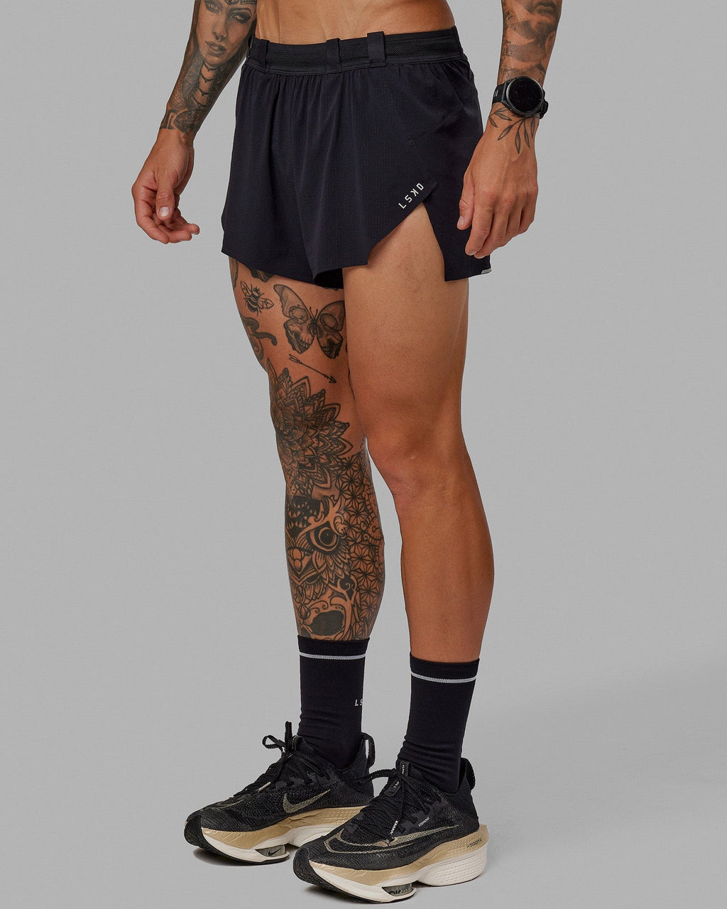 Race Day 3" Lined Running Shorts - Black