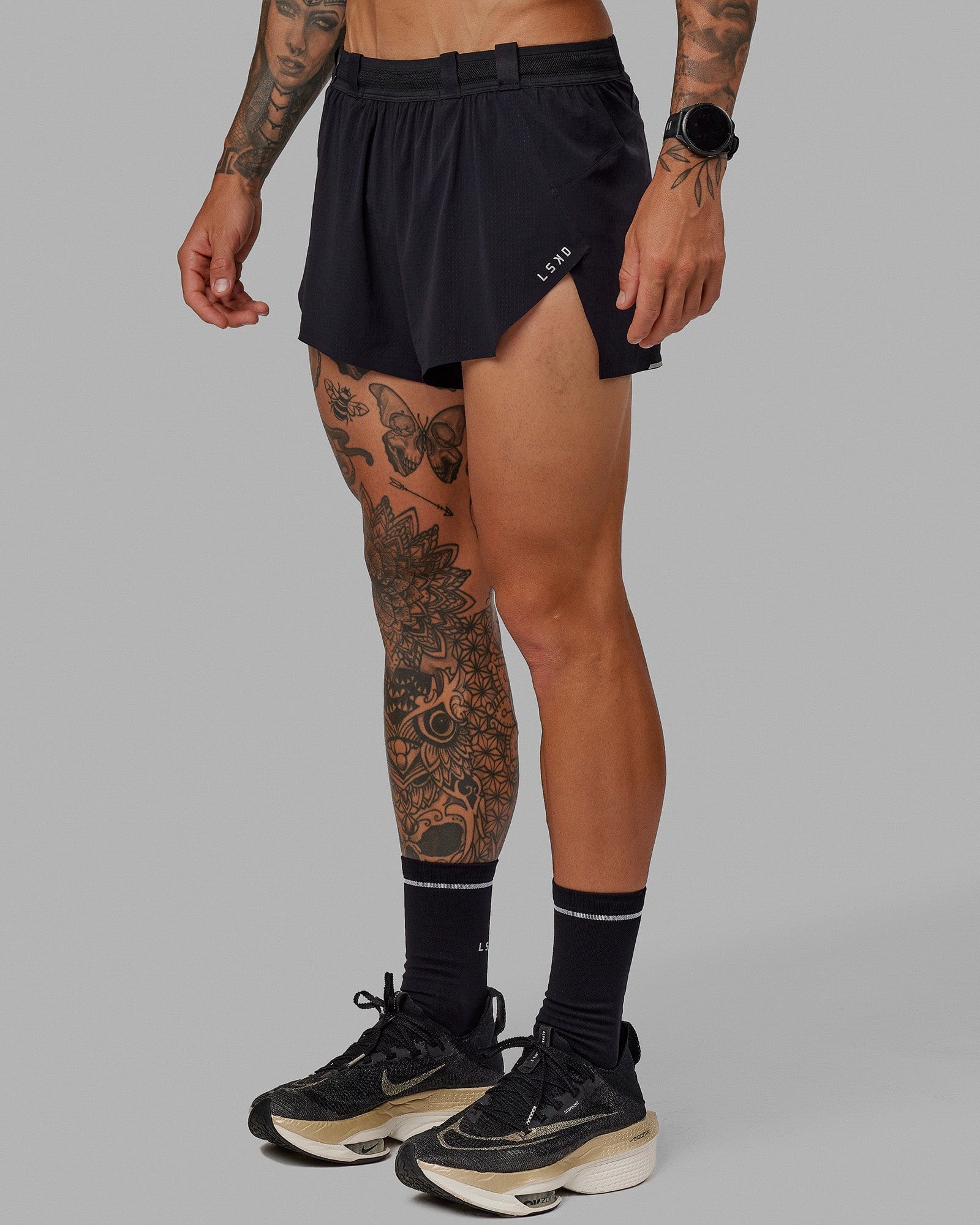 Race Day 3" Lined Running Shorts - Black