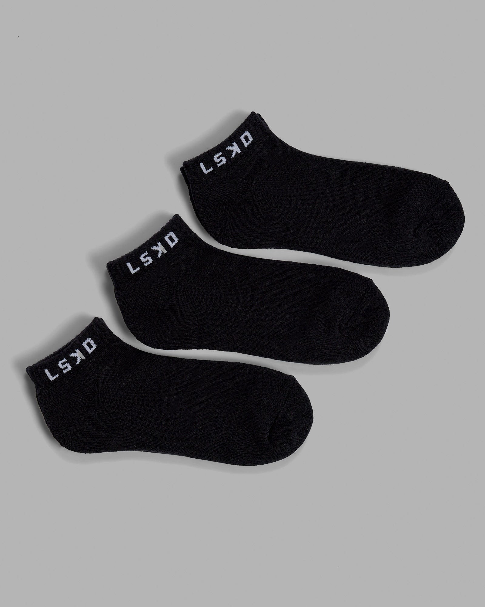 Daily Ankle Socks 3 Pack - Black
