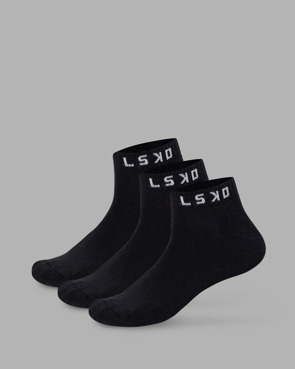 Daily Ankle Socks 3 Pack - Black