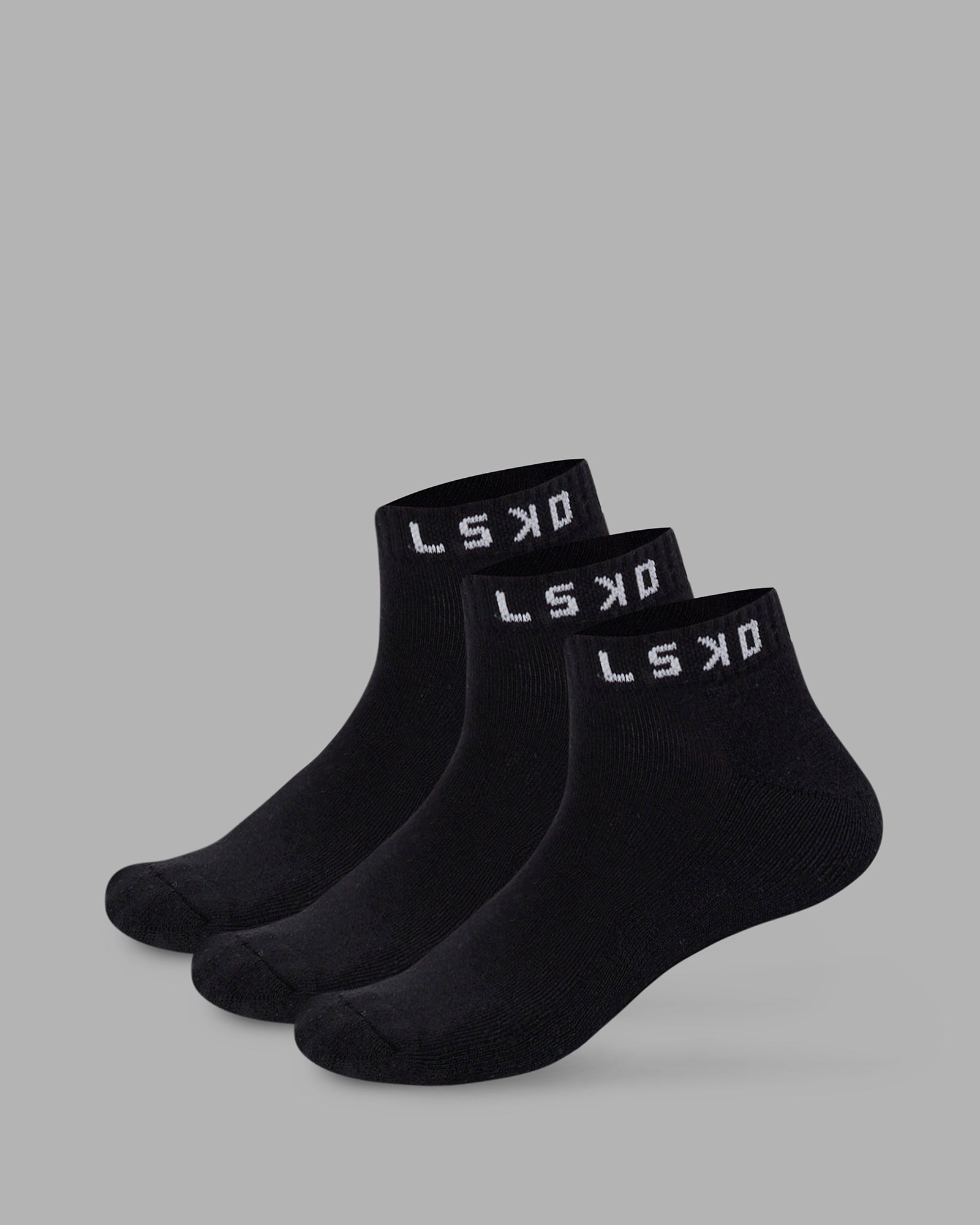 Daily Ankle Socks 3 Pack - Black