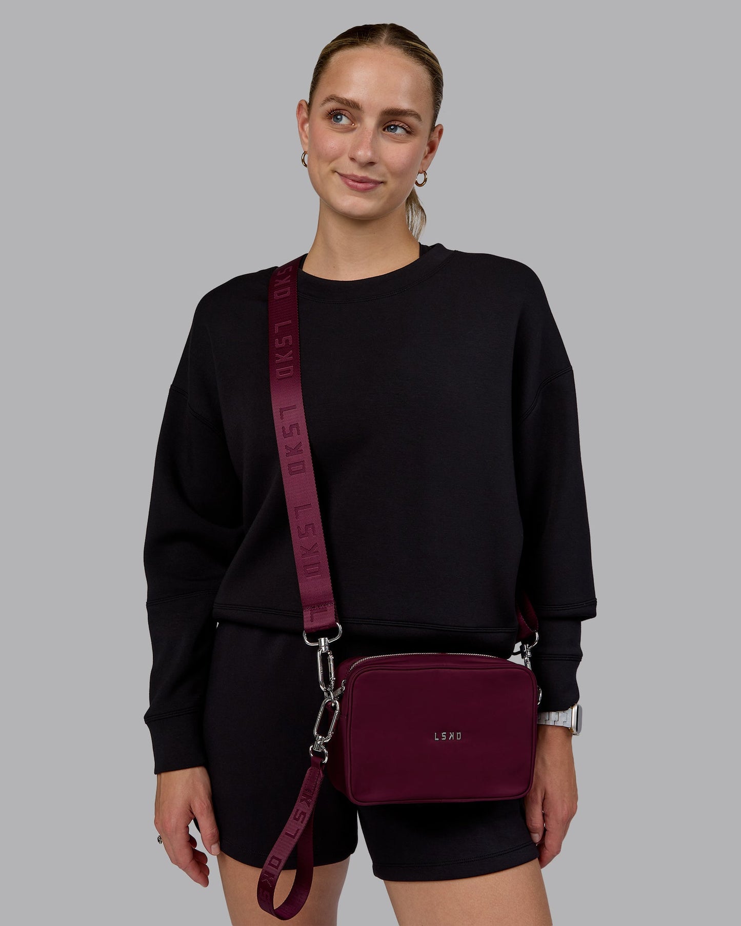Go-To Shoulder Bag - Dark Cherry