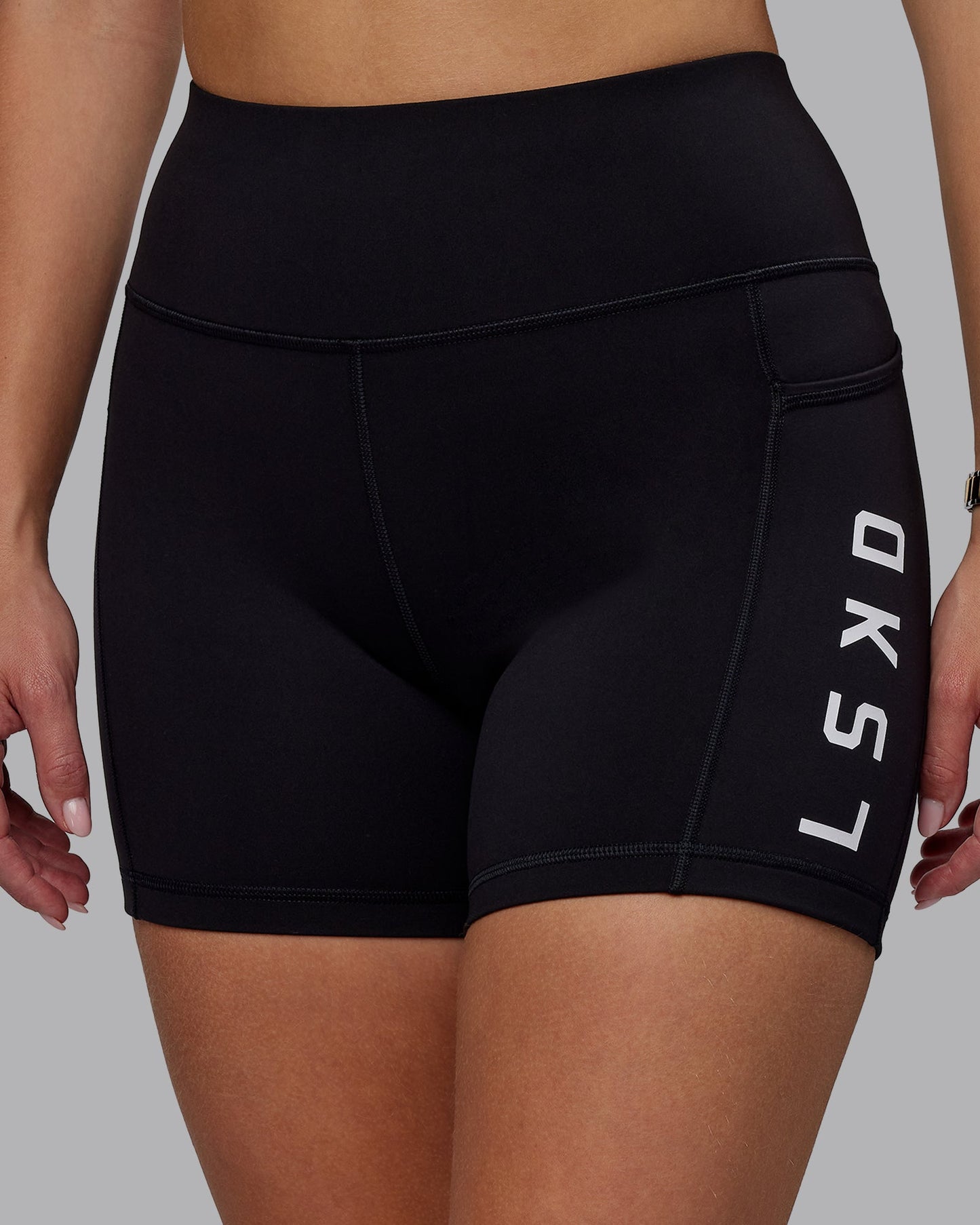 Woman wearing Rep X-Short Tight - Black-White