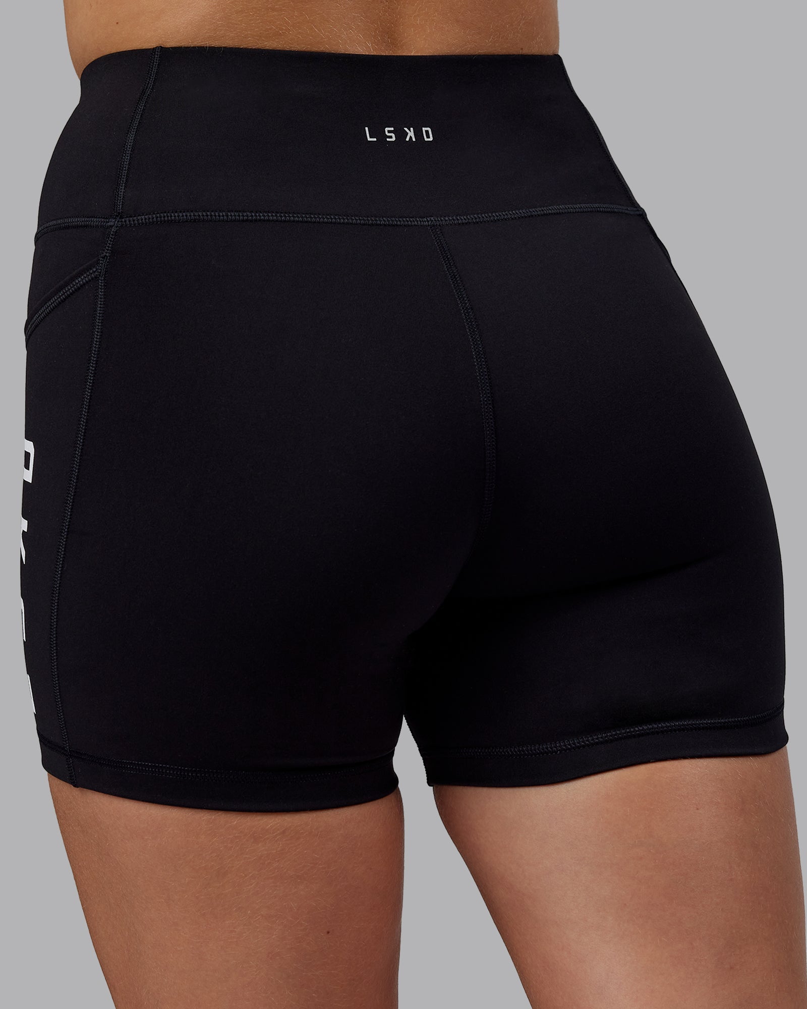 Woman wearing Rep X-Short Tight - Black-White