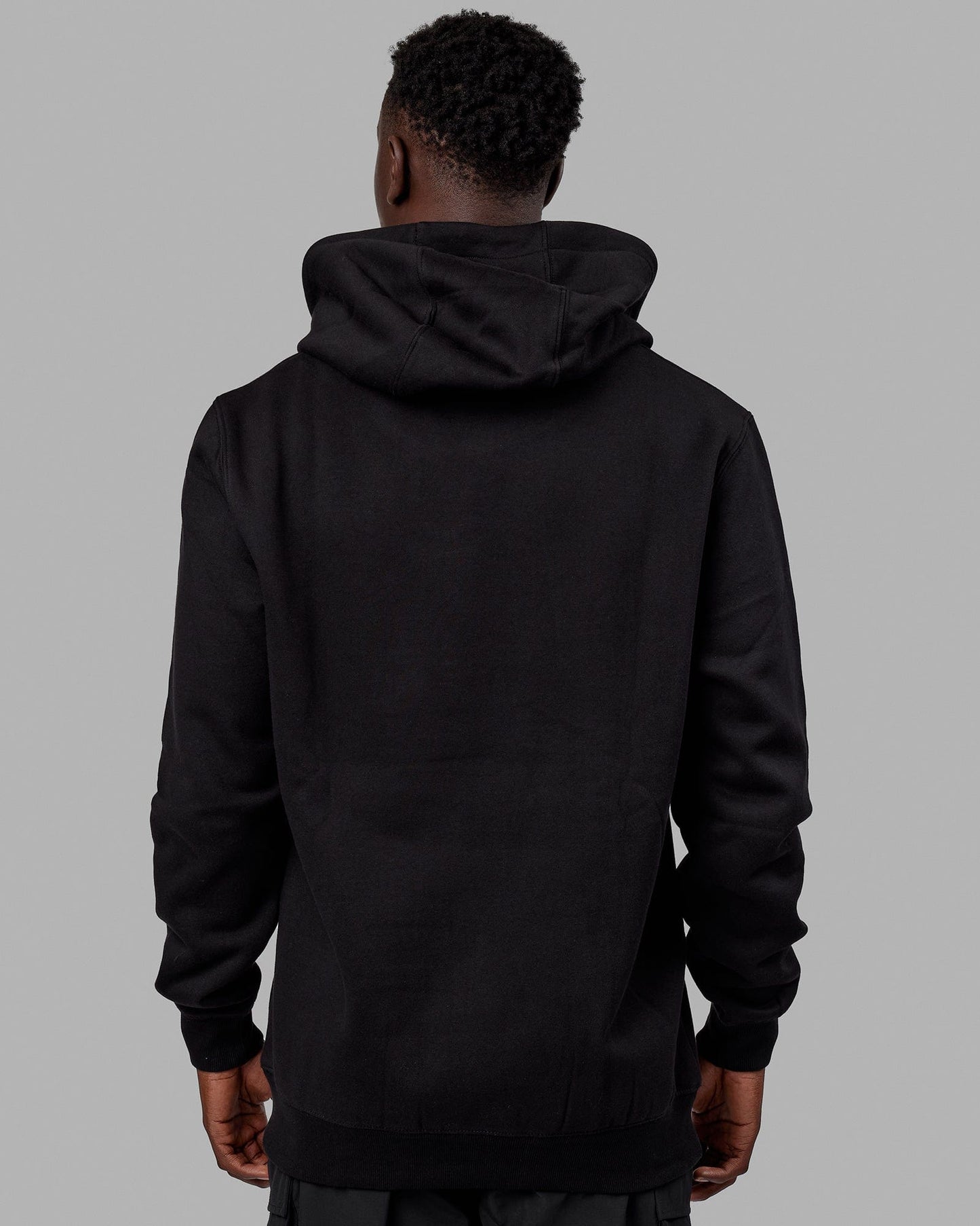 Man wearing Structure Hoodie - Black-White