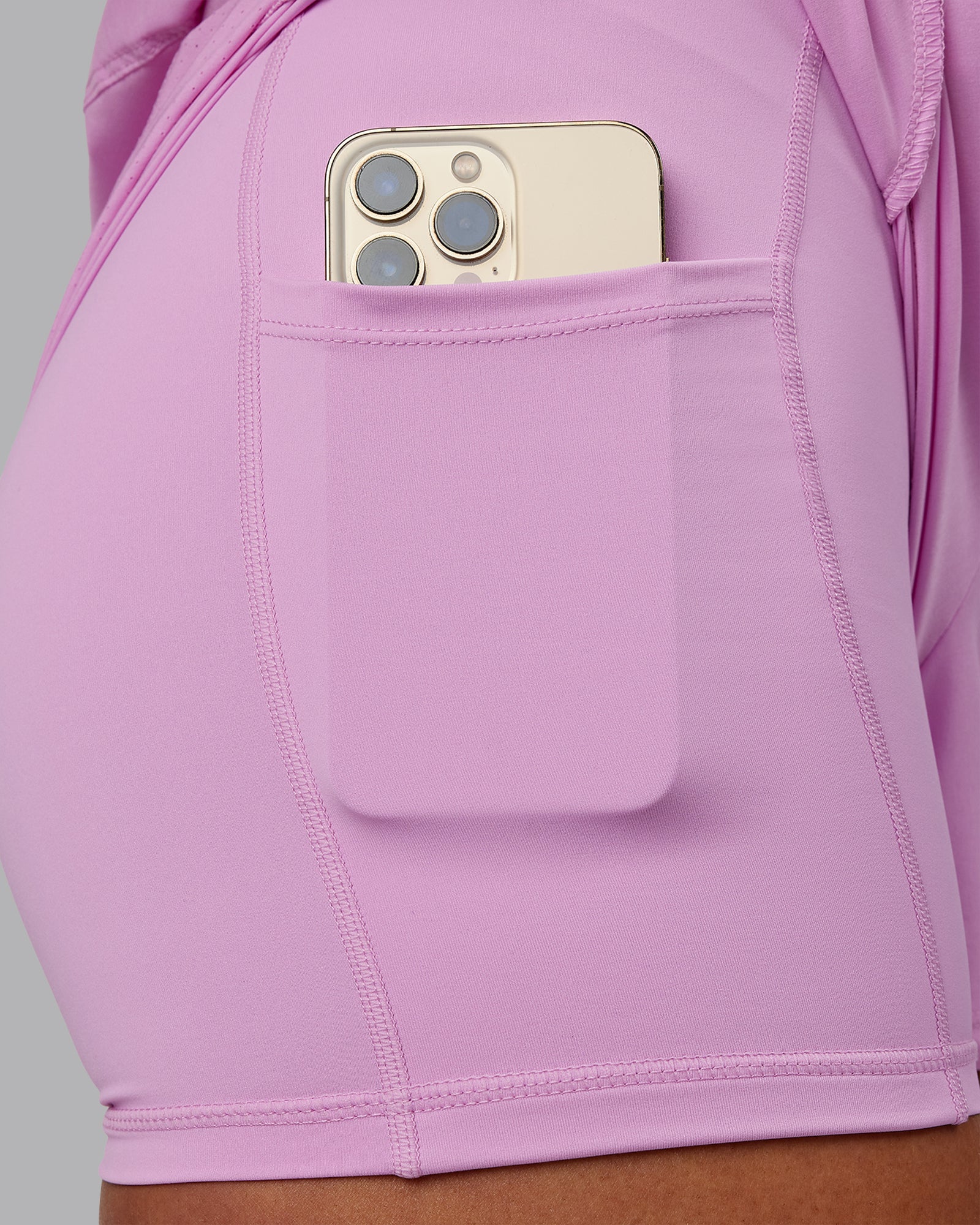 Woman wearing Challenger 3" Lined Performance Shorts - Pale Lilac