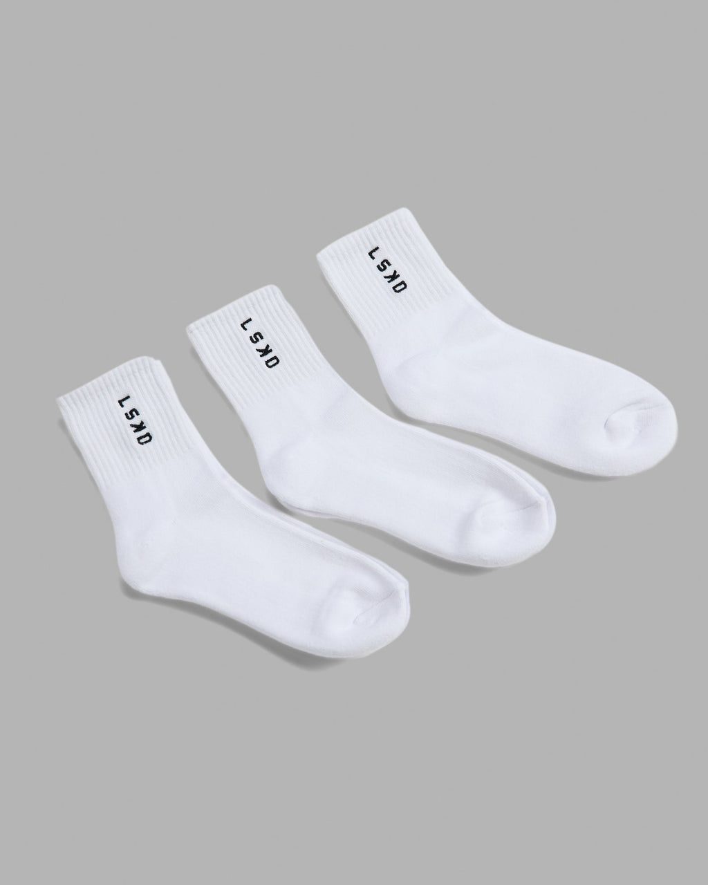 Signal Quarter Socks 3 Pack - White-Black