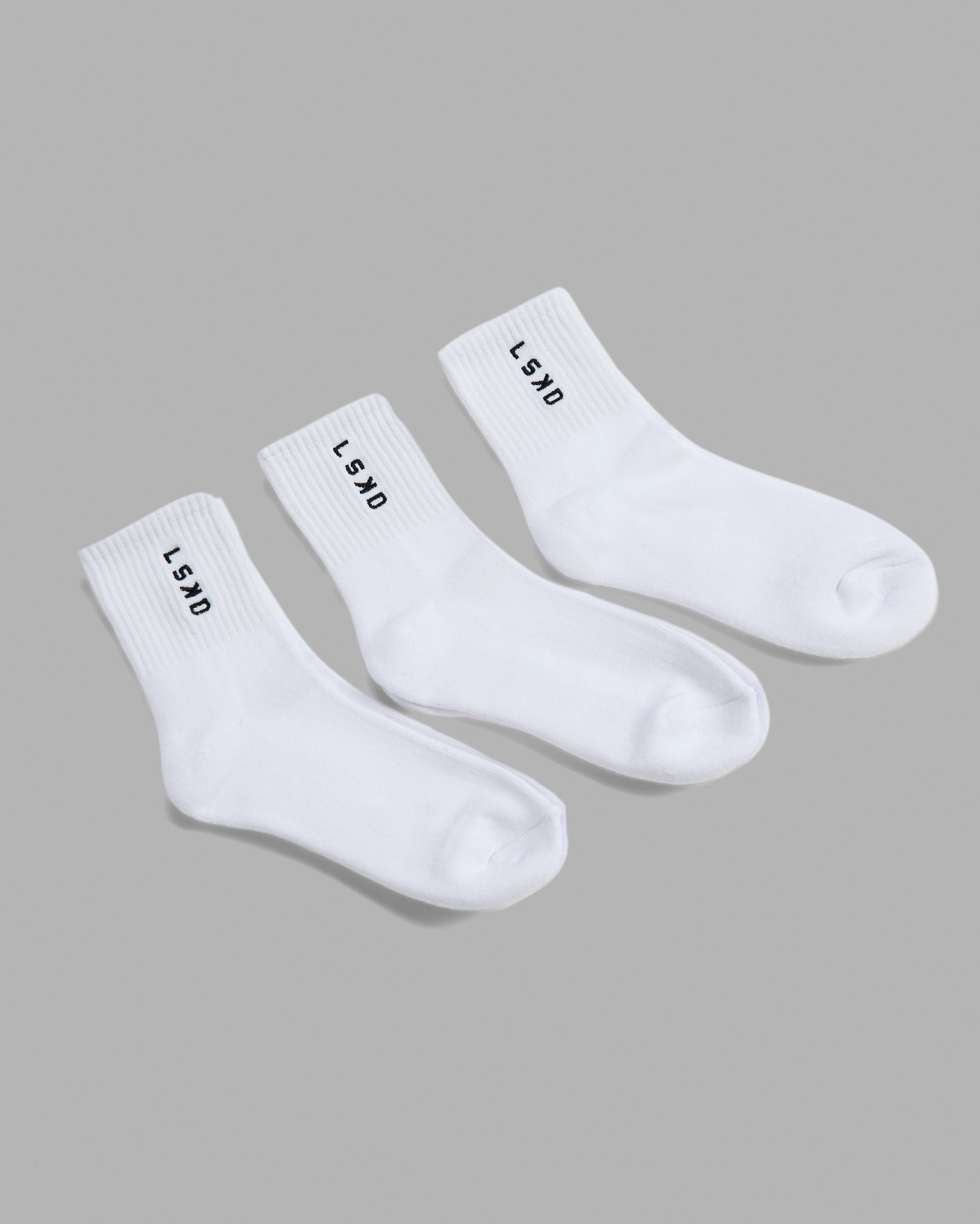 Signal Quarter Socks 3 Pack - White-Black