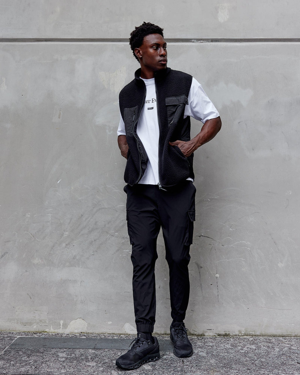 Energy Stretch Performance Cargo Joggers - Black