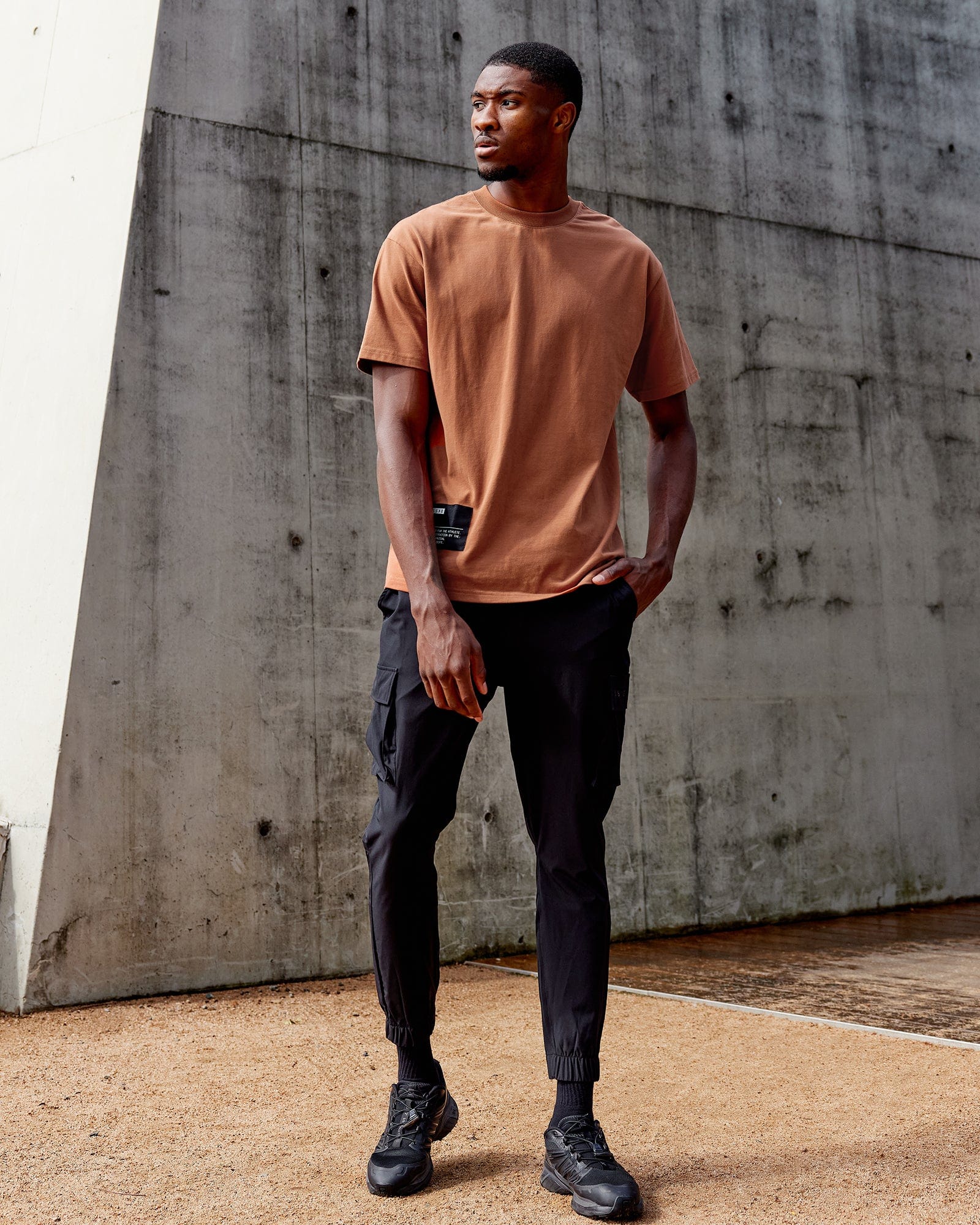 Energy Stretch Performance Cargo Joggers - Black