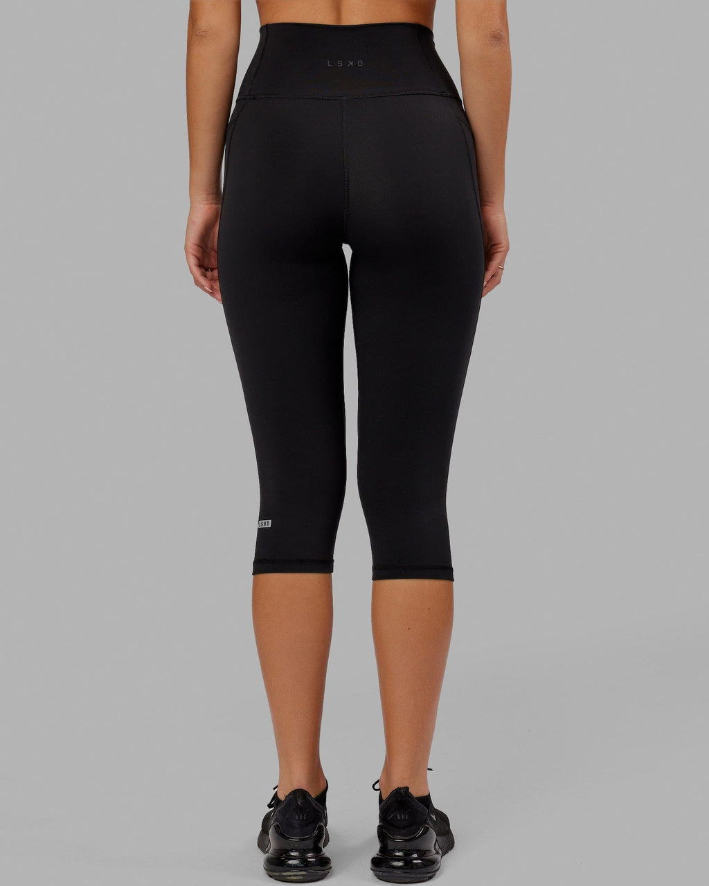 Fusion 3/4 Length Tight with Pockets - Black