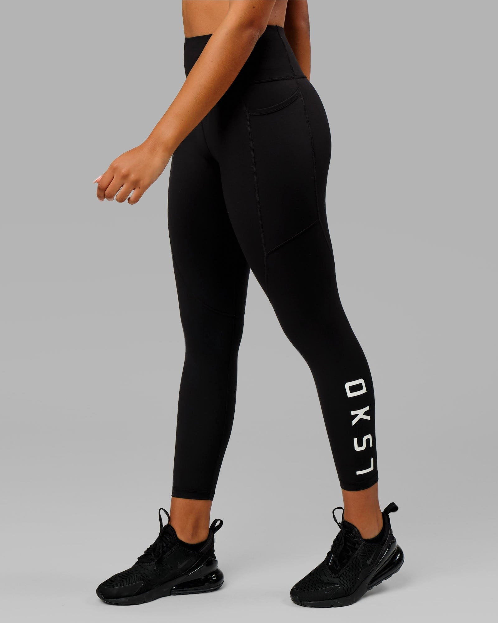 Rep 7/8 Length Tight - Black-White