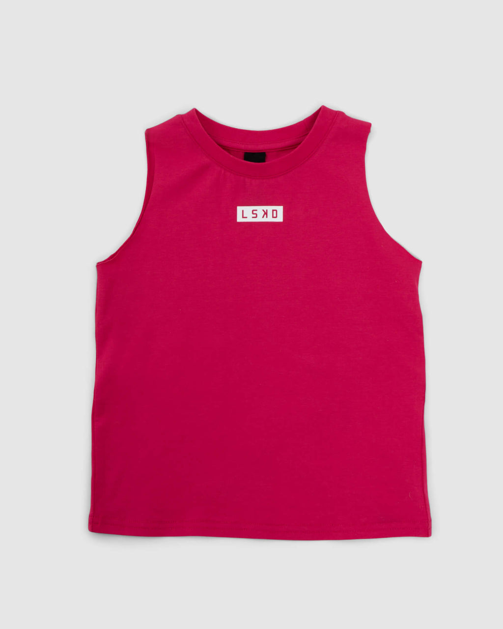 Model wearing Crossover Tank (00-8) - Boysenberry