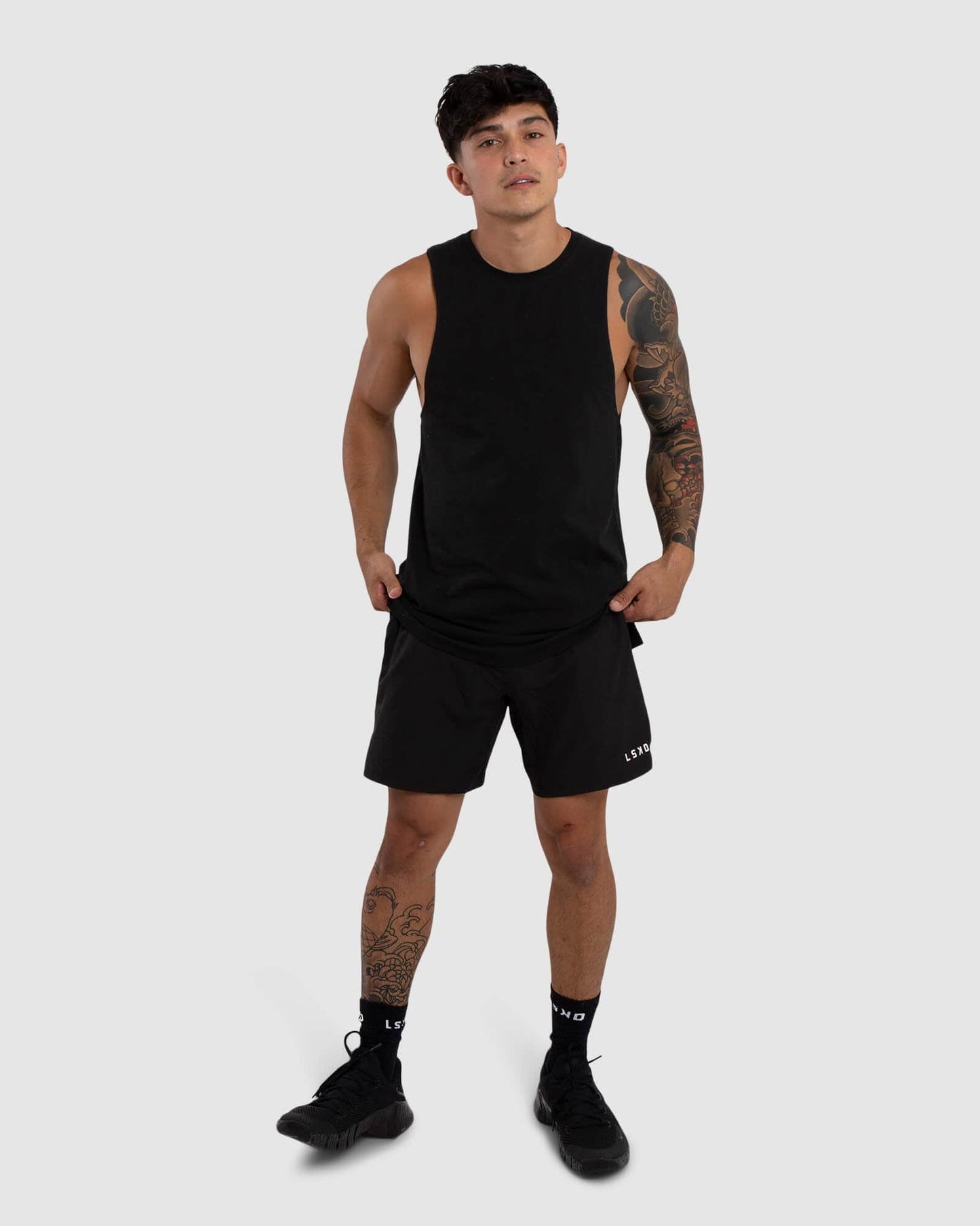 Model wearing Vitality Tank - Black