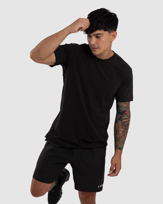 Model wearing Vitality Tee - Black