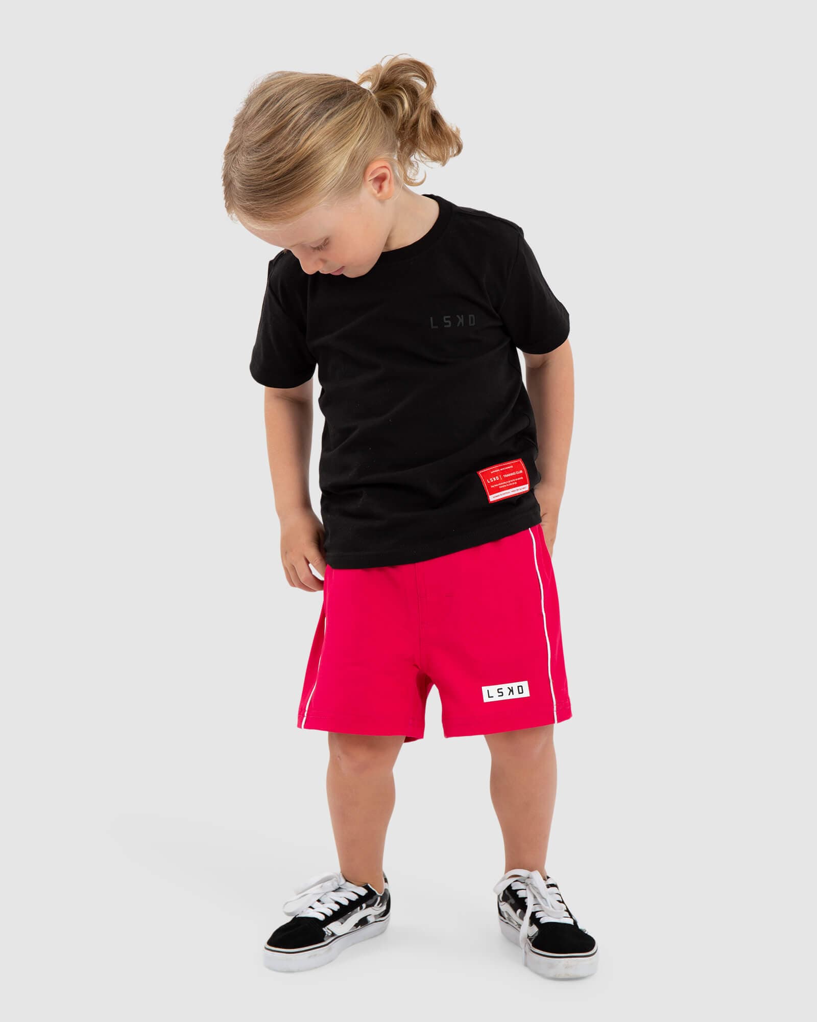 Model wearing Pipeline Short (00-8) - Boysenberry