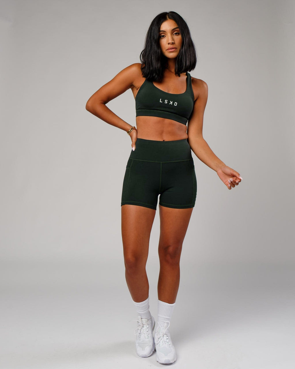 Model wearing Rep X-Short Tight - Forest